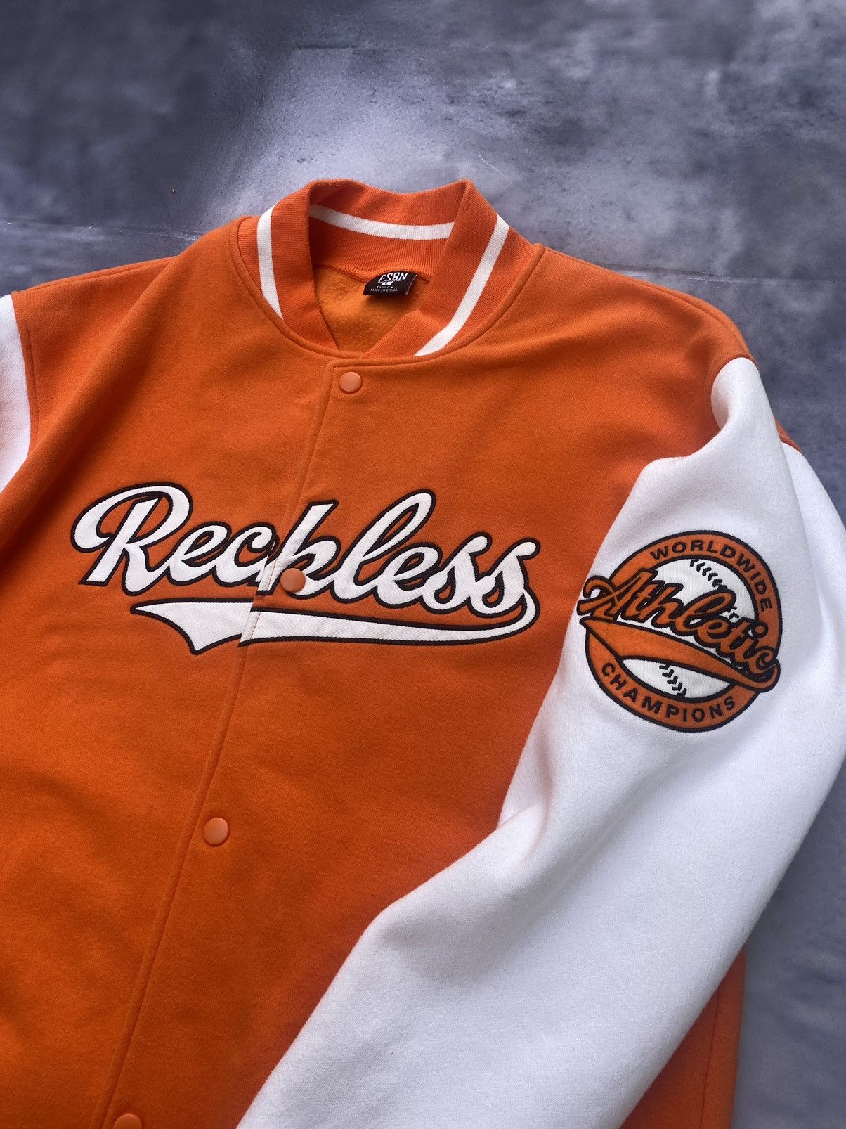 Japanese Brand × Vintage Reckless Athletic 92 MLB Varsity Bomber Vintage Size US L / EU 52-54 / 3 - 11 Thumbnail