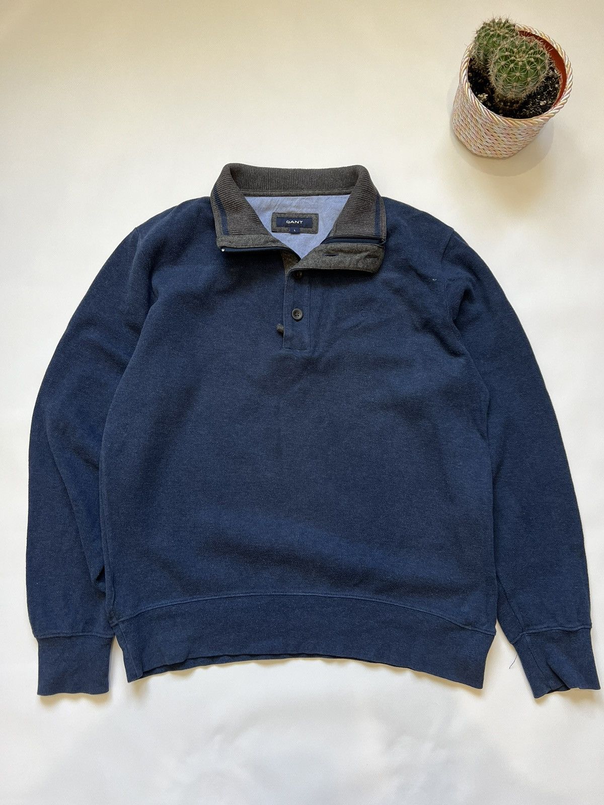 Gant Vintage Gant Classic Sweater Blue Size US L / EU 52-54 / 3 - 1 Thumbnail