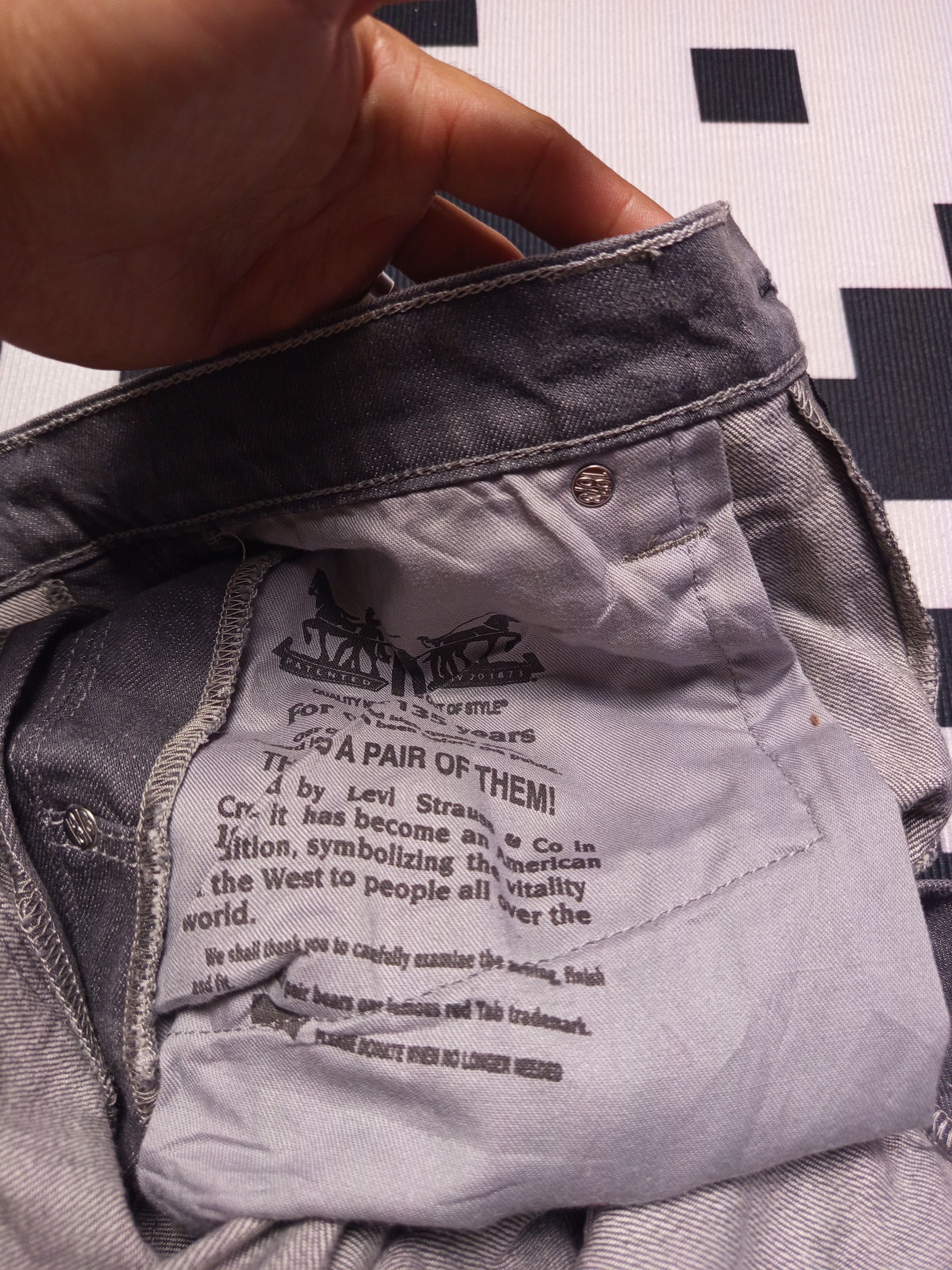 Levi's × Levi's Vintage Clothing × Vintage Vintage Levi’s 514 Slim Grey Denim Jean Size US 32 / EU 48 - 12 Thumbnail