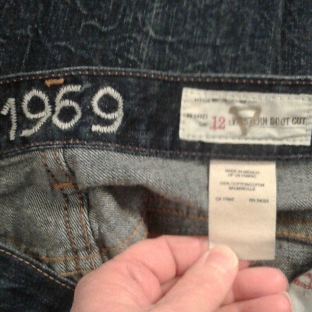 Gap 1969 Gap 12 denim blue jeans Western Boot Cut Pockets Destro Size 34" / US 12 / IT 48 - 8 Thumbnail