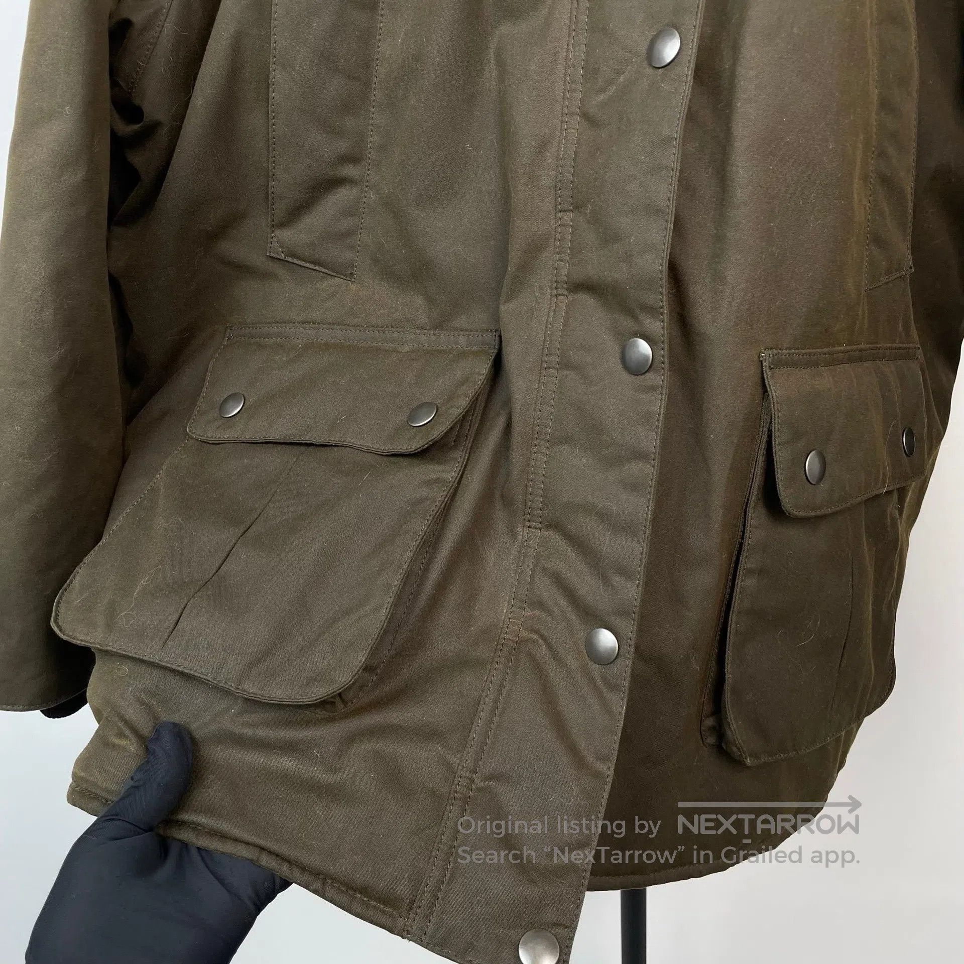 Miu Miu Miu Miu Olive Green Autumn Leather Collar Jacket Coat| Size XS / US 0-2 / IT 36-38 - 4 Thumbnail