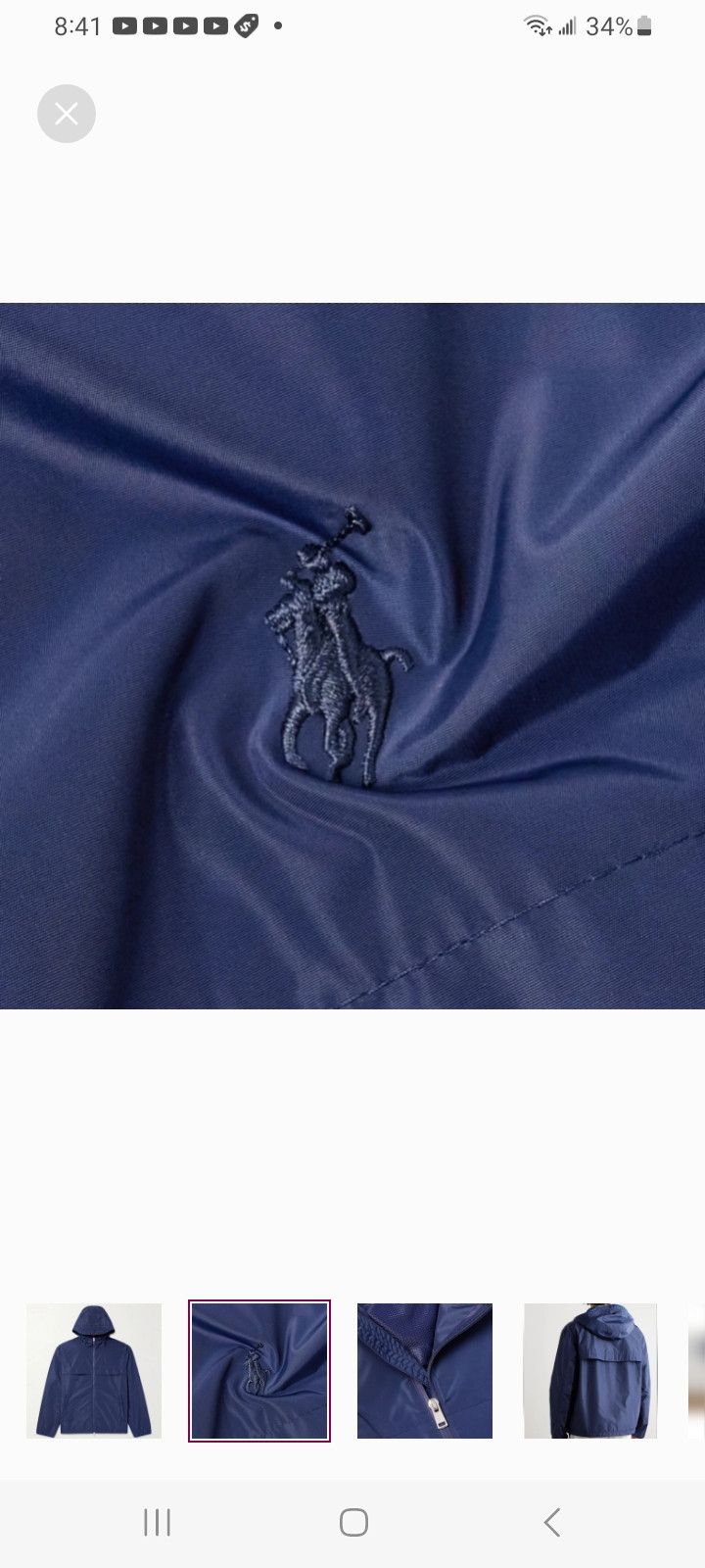 Polo Ralph Lauren Polo Ralph Logo Embroidered Shell Jacket Size US XL / EU 56 / 4 - 2 Thumbnail
