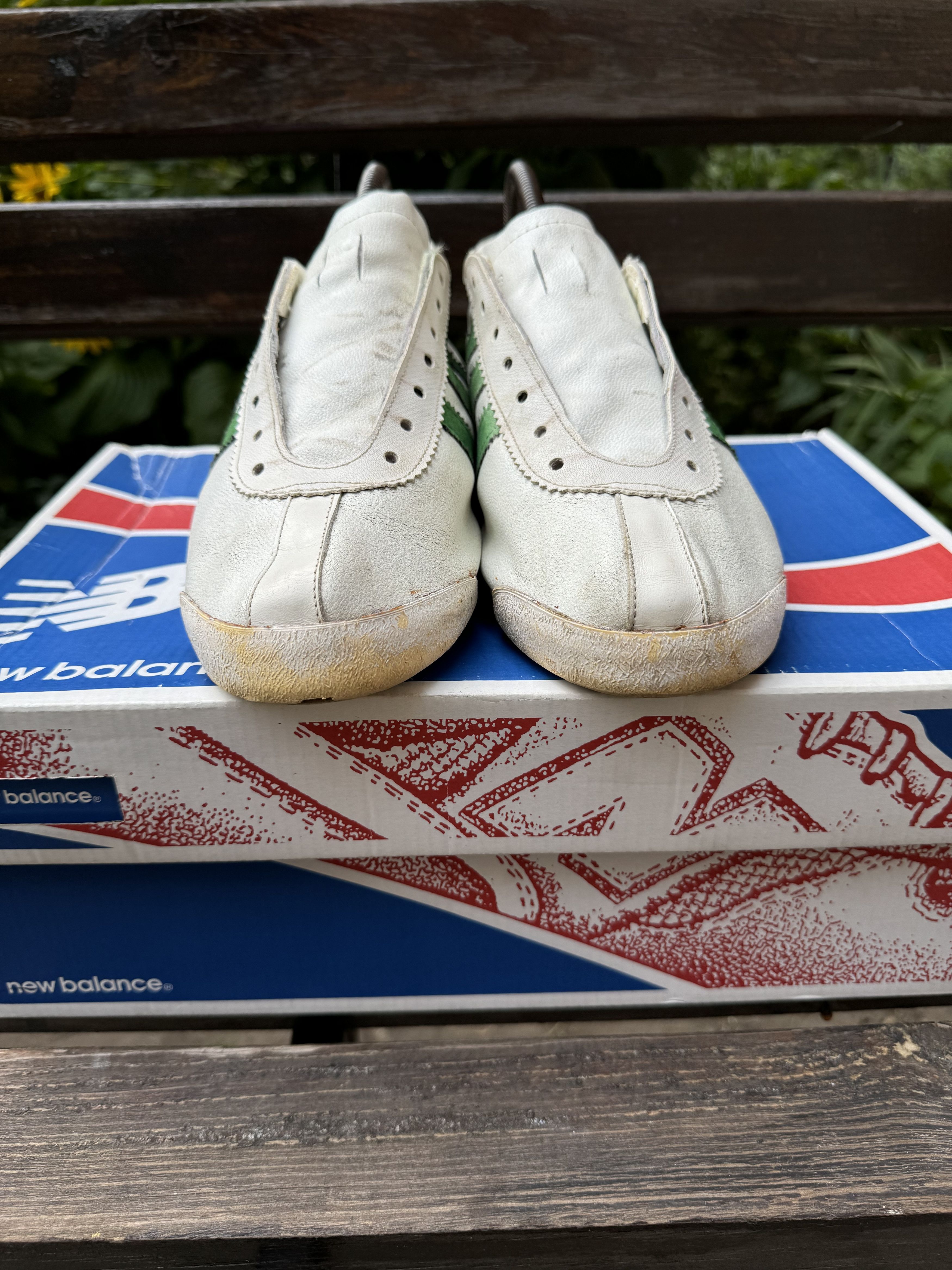 Adidas × Vintage Vintage Adidas Record Leather Sneakers Made in France Sz 8 Size US 8.5 / EU 41-42 - 6 Thumbnail