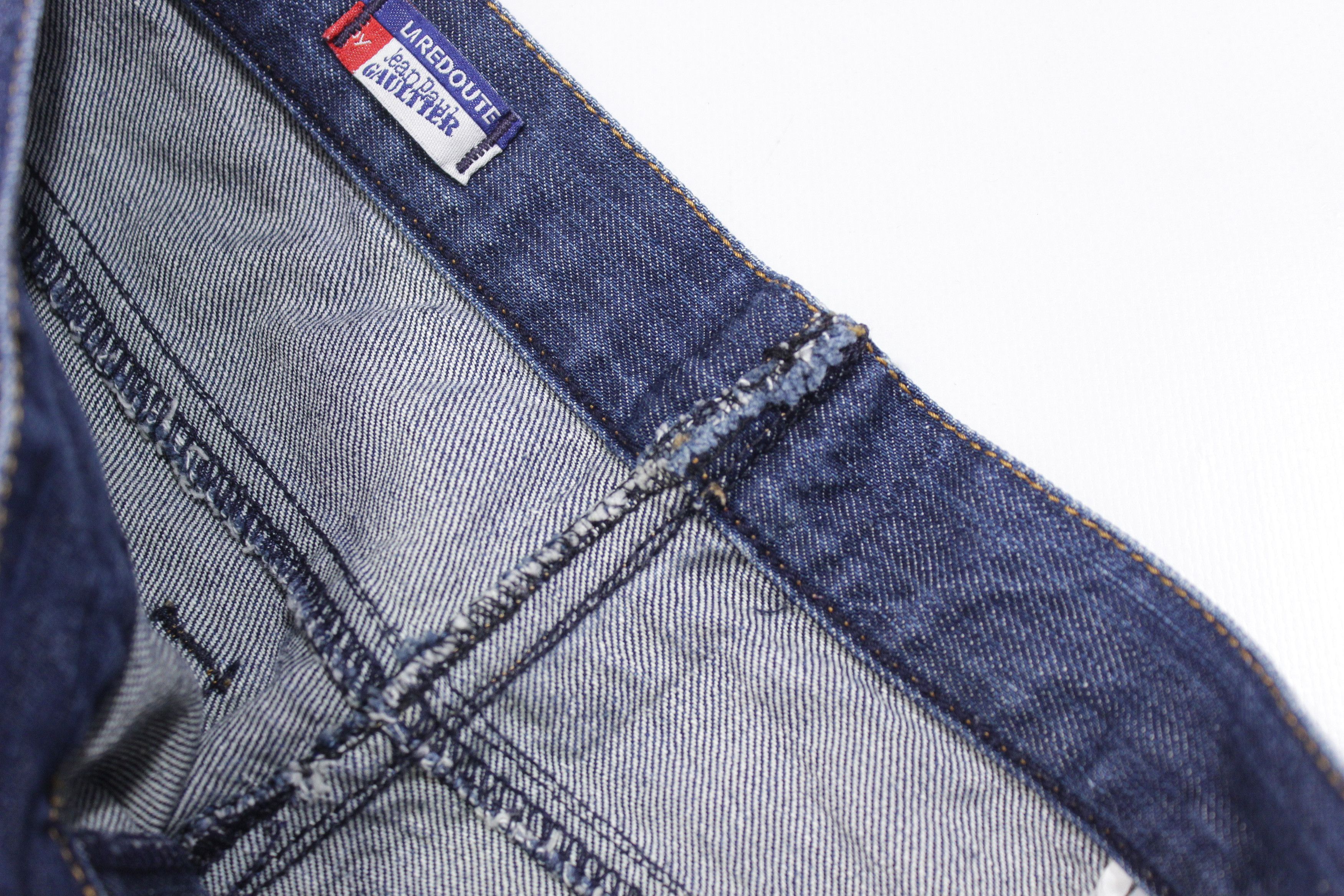 Jean Paul Gaultier Pinstripe Jeans Vintage Size 28" / US 6 / IT 42 - 10 Thumbnail