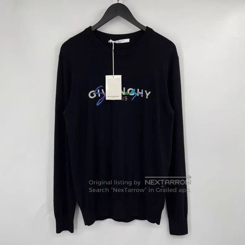 Givenchy Givenchy Colorful Embroidered Letter Sweater Size US L / EU 52-54 / 3 - 1 Thumbnail