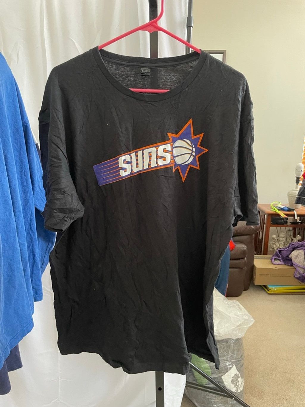 Gildan Men's Gildan Black Long Sleeve Tee XL Phoenix Suns Graphic Size US XL / EU 56 / 4 - 2 Thumbnail