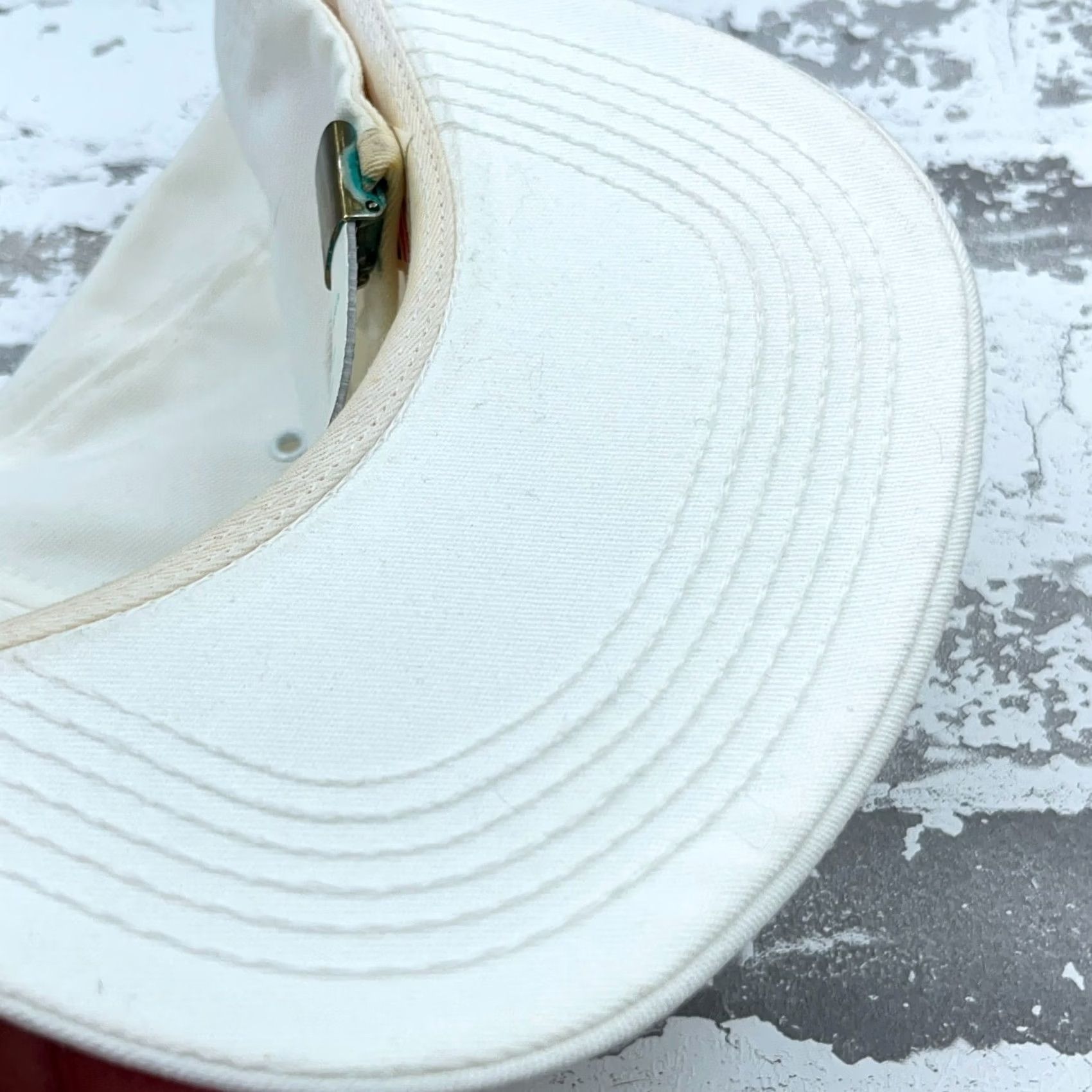 Hard Rock Cafe VINTAGE Hard Rock Cafe Hat Cap White Washington DC 90s USA Leather Strap Back Men Size ONE SIZE - 5 Thumbnail