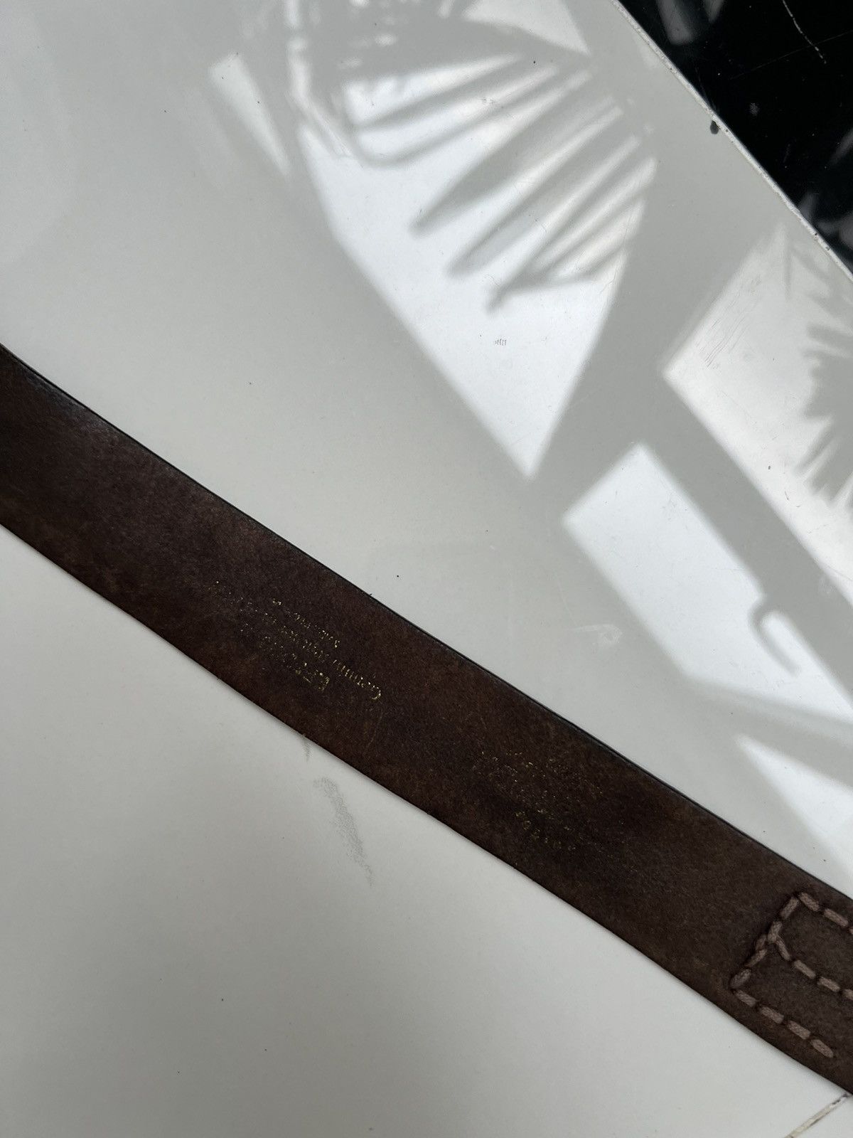 Evisu × Vintage 90’s EVISU RARE BELT LEATHER BIG LOGO Y2K Size ONE SIZE - 4 Thumbnail