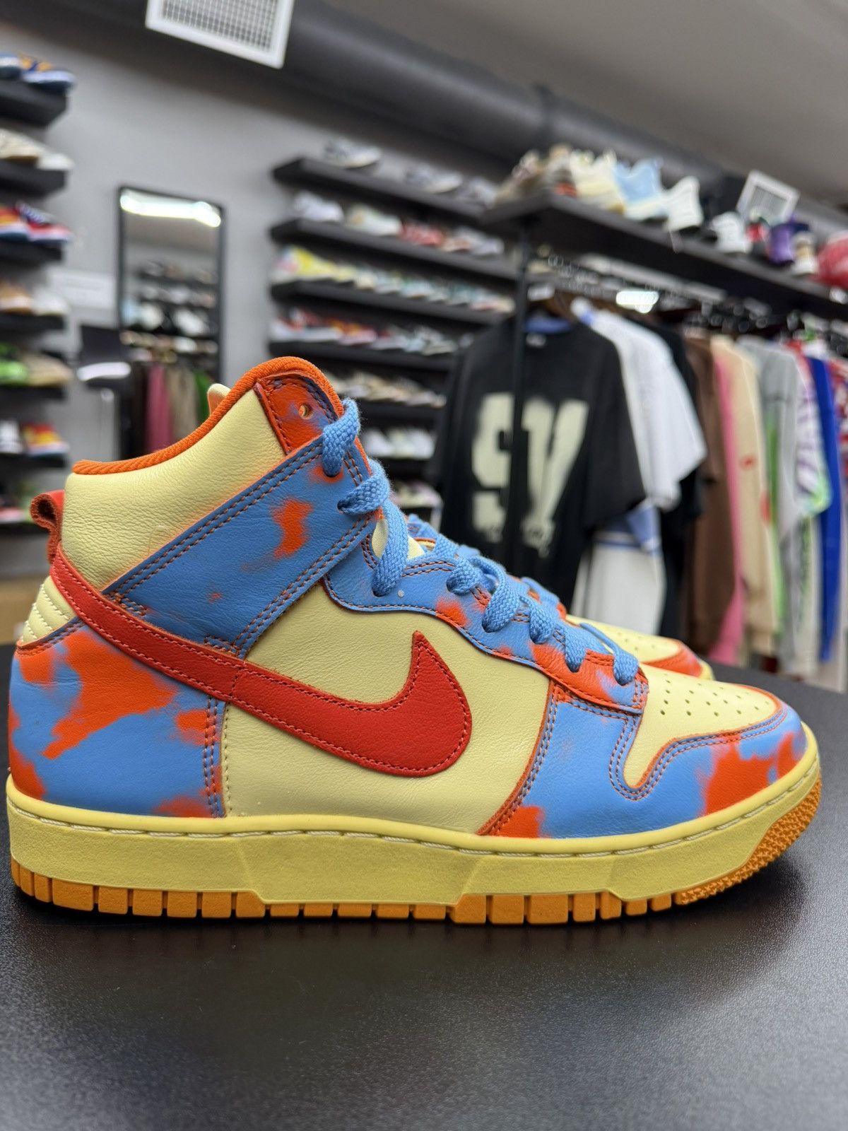 Nike Size 9 - Nike Dunk High 1985 SP Acid Wash Orange Size US 9 / EU 42 - 3 Thumbnail