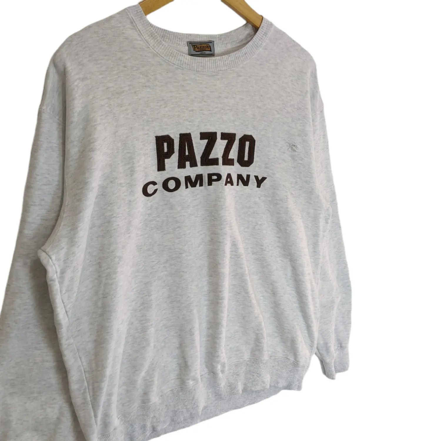 Japanese Brand PAZZO Big Spell Out Jumper Sweatshirt Size US L / EU 52-54 / 3 - 3 Thumbnail