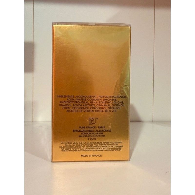 Paco Rabanne Paco Rabanne 1 Million EDT 50ml Cologne Gold Bottle Sealed Size ONE SIZE - 2 Thumbnail