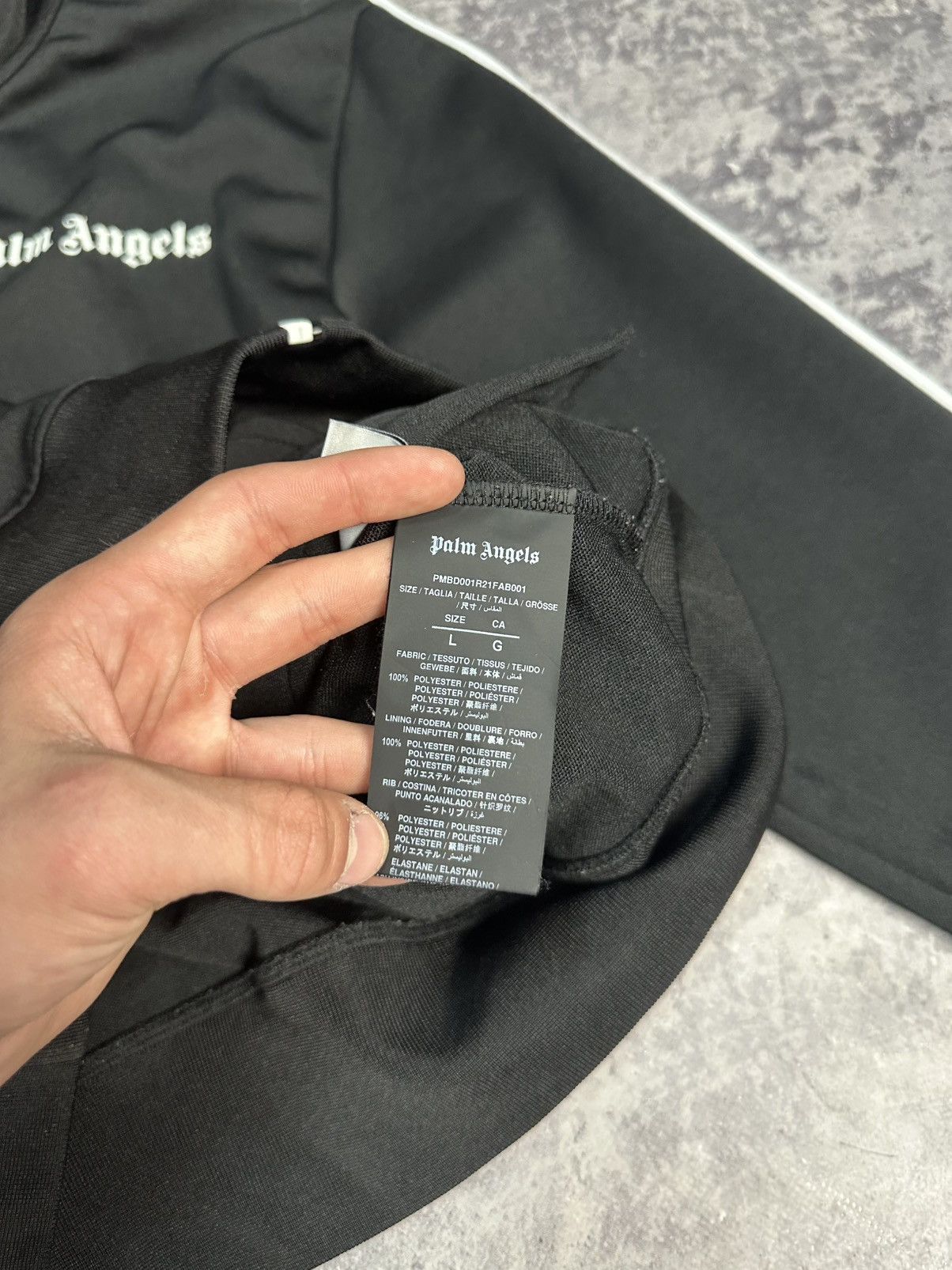 Palm Angels Palm Angels Track Zip Hoodie Black Size US L / EU 52-54 / 3 - 10 Thumbnail