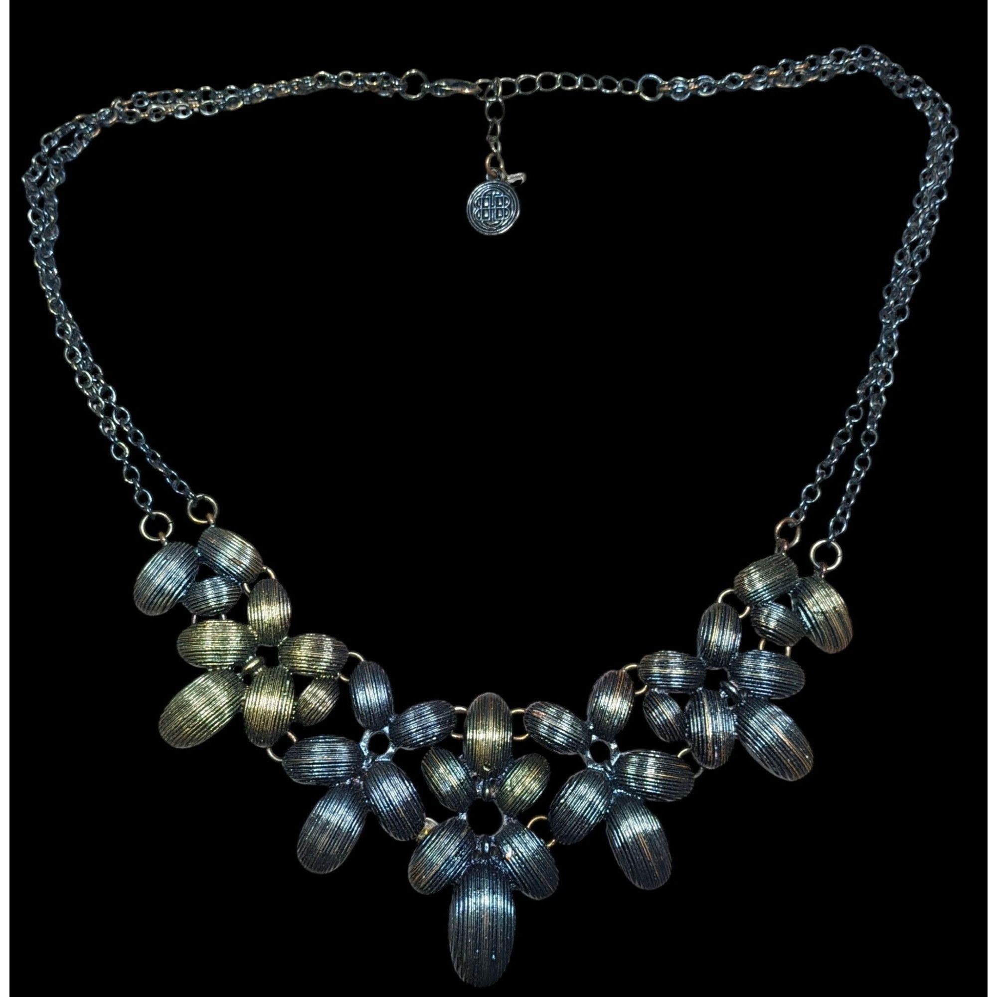 Other Vintage Dana Buchman Oil Slick Floral Wire Necklace Size ONE SIZE - 1 Thumbnail