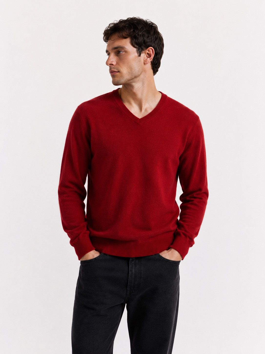 Brunello Cucinelli Brunello Cucinelli Cashmere Luxury Red Sweater Size 46 Size US S / EU 44-46 / 1 - 1 Thumbnail