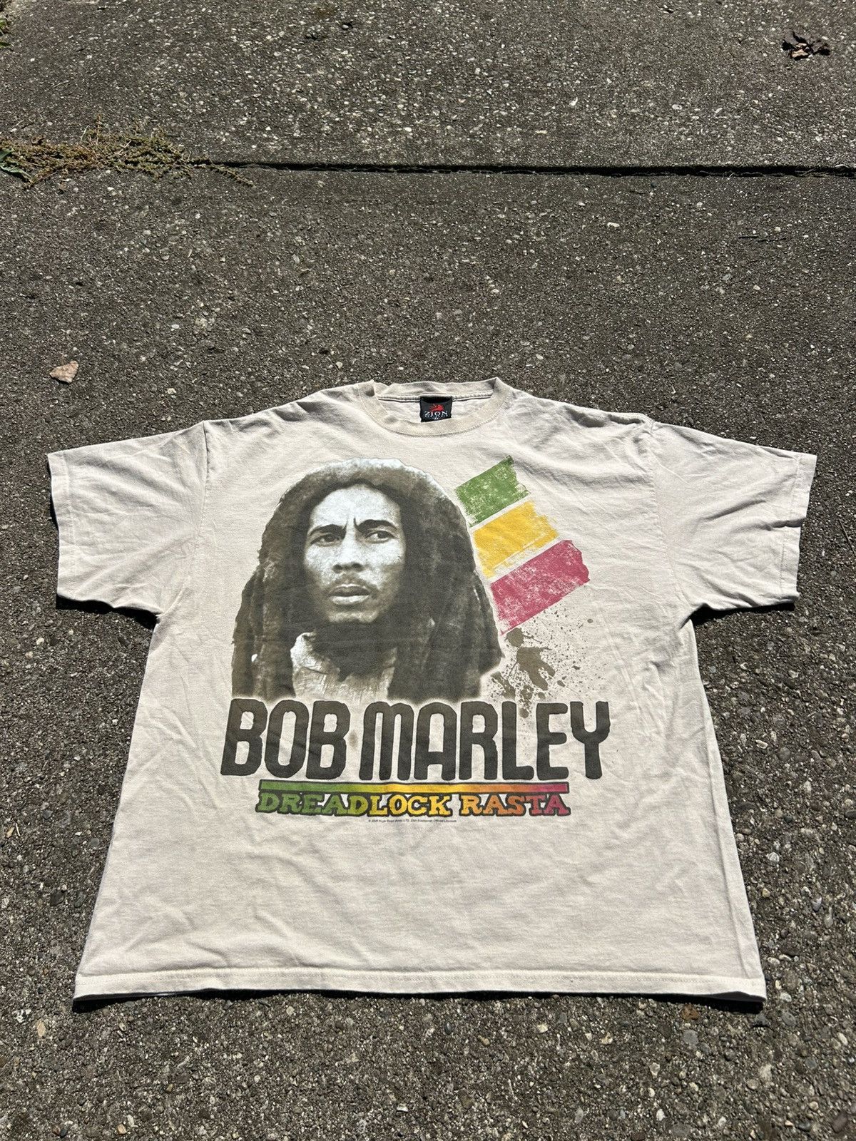 Zion Rootswear Vintage Y2K Zion Rootswear Bob Marley Dreadlock Rasta Tshirt Size US XXL / EU 58 / 5 - 7 Thumbnail