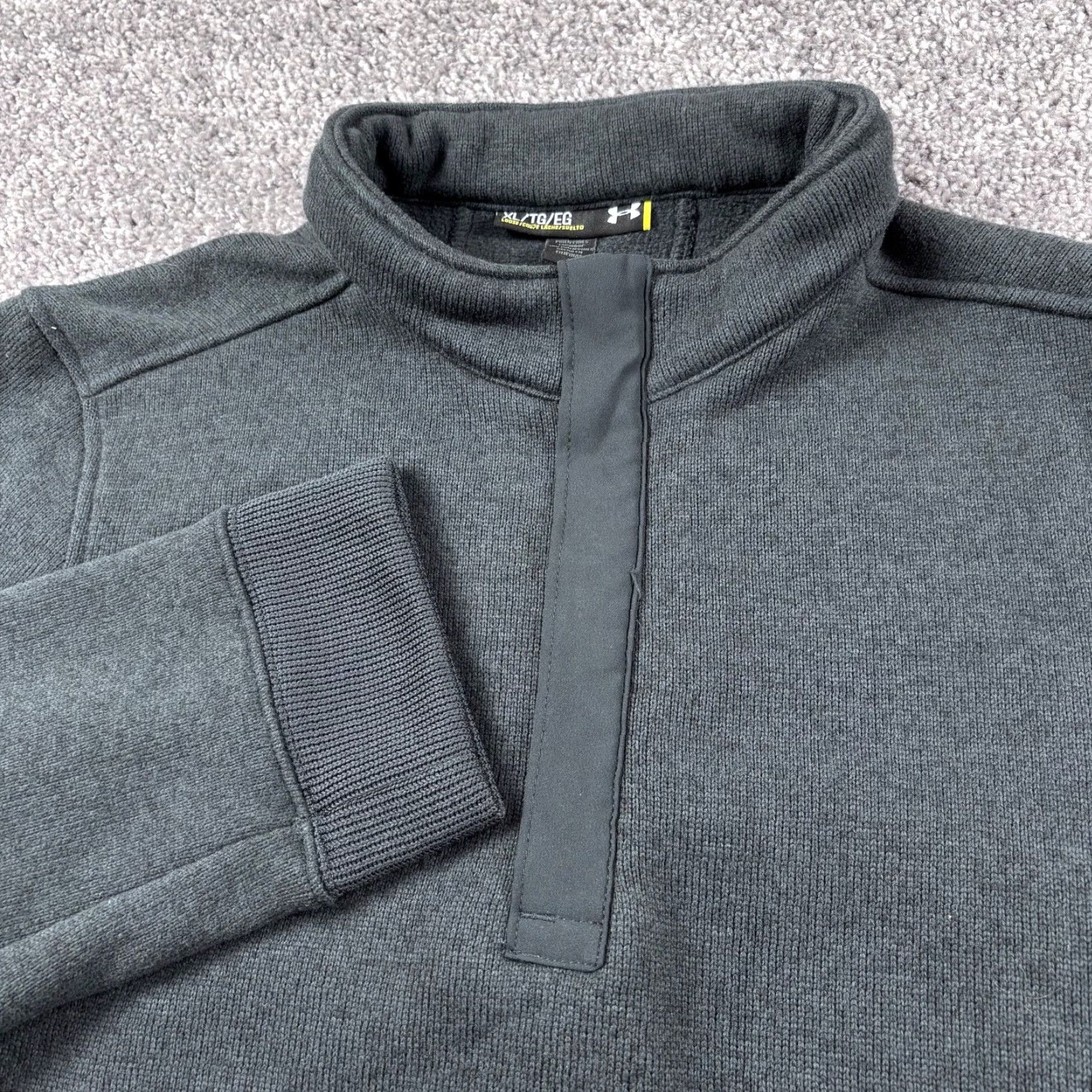Under Armour Under Armour Elevate 1/4 Zip Sweater Mens XL Graphite Gray Pockets Outdoor Size US XL / EU 56 / 4 - 2 Thumbnail