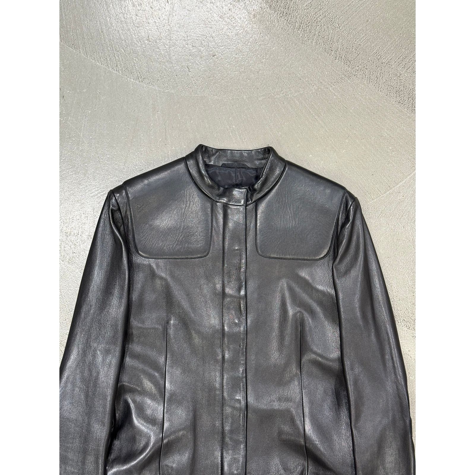 Prada 1999 Prada biker leather long coat Size M / US 6-8 / IT 42-44 - 3 Thumbnail