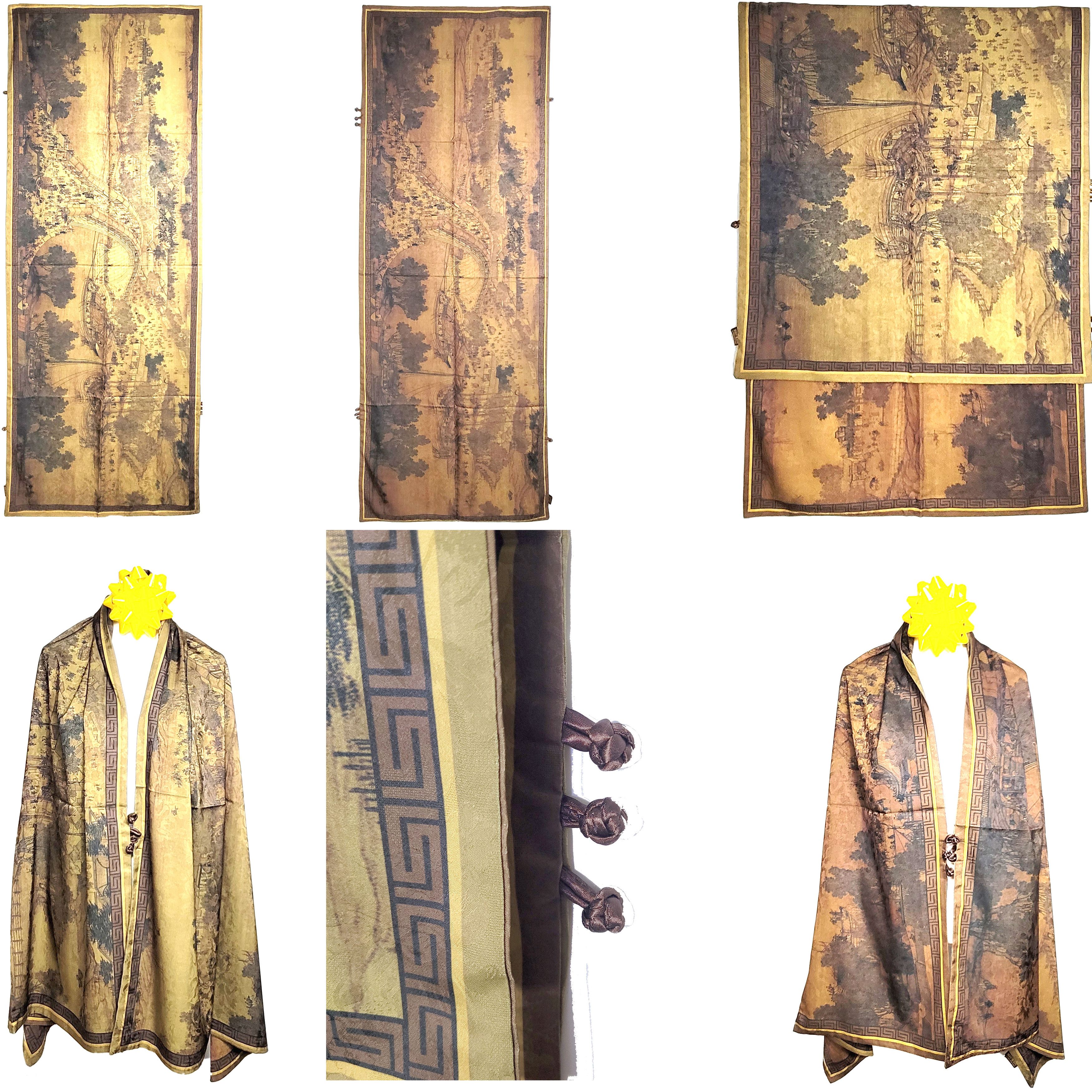 Other NWT Double-Sided Double-Layer Long Silk Scarf 27"x70" PK5993 Size ONE SIZE - 1 Thumbnail