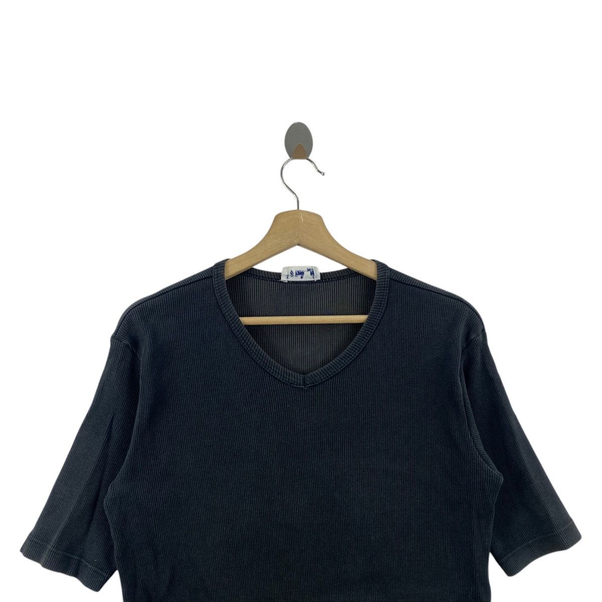 Japanese Brand × agnes b. AGNES B Paris Japanese Brand Elastic Corduroy Black Blouse Size S / US 4 / IT 40 - 2 Thumbnail