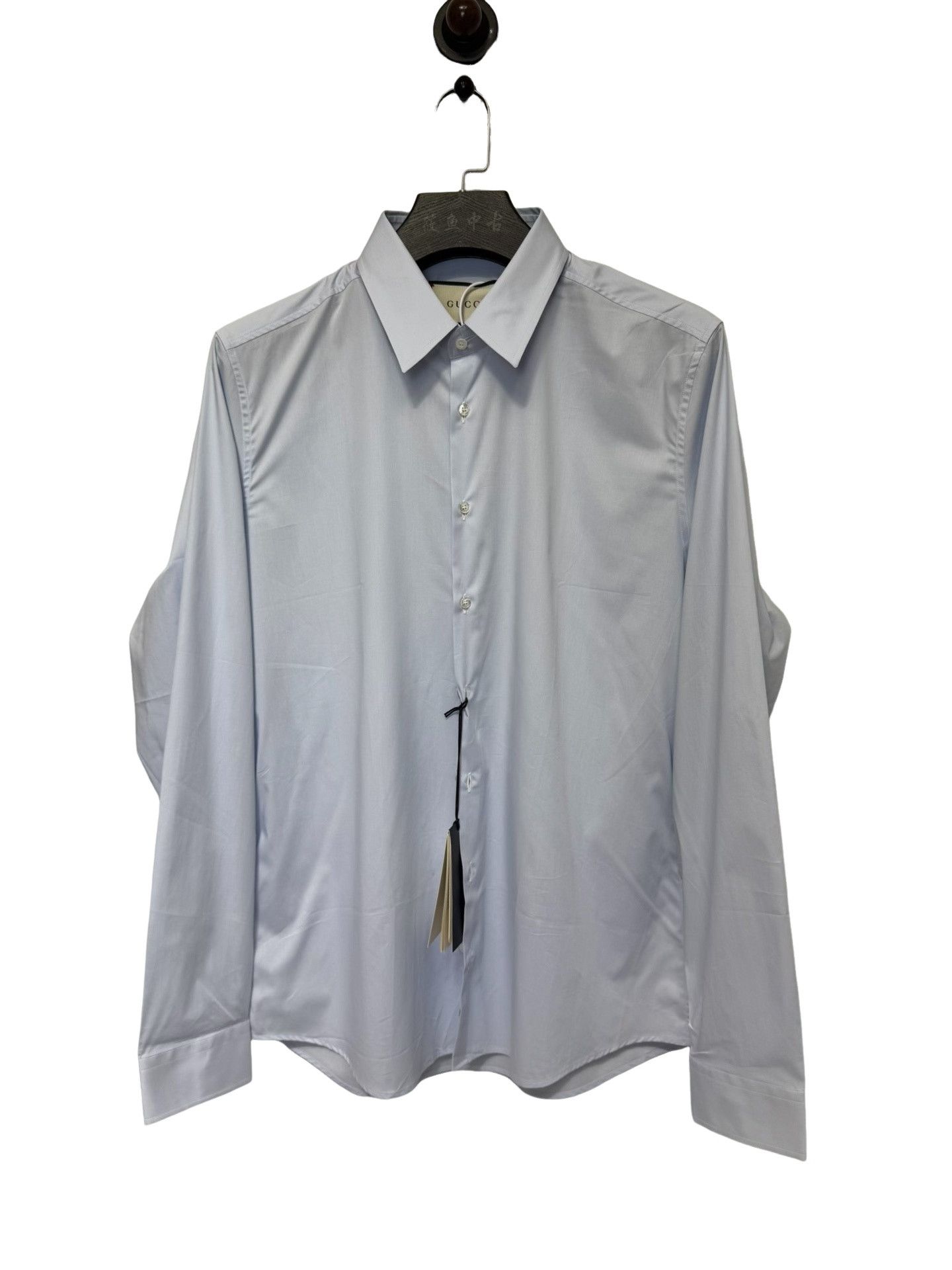 Gucci Gucci Light Blue Button Up Shirt Size XL Size US XL / EU 56 / 4 - 1 Thumbnail