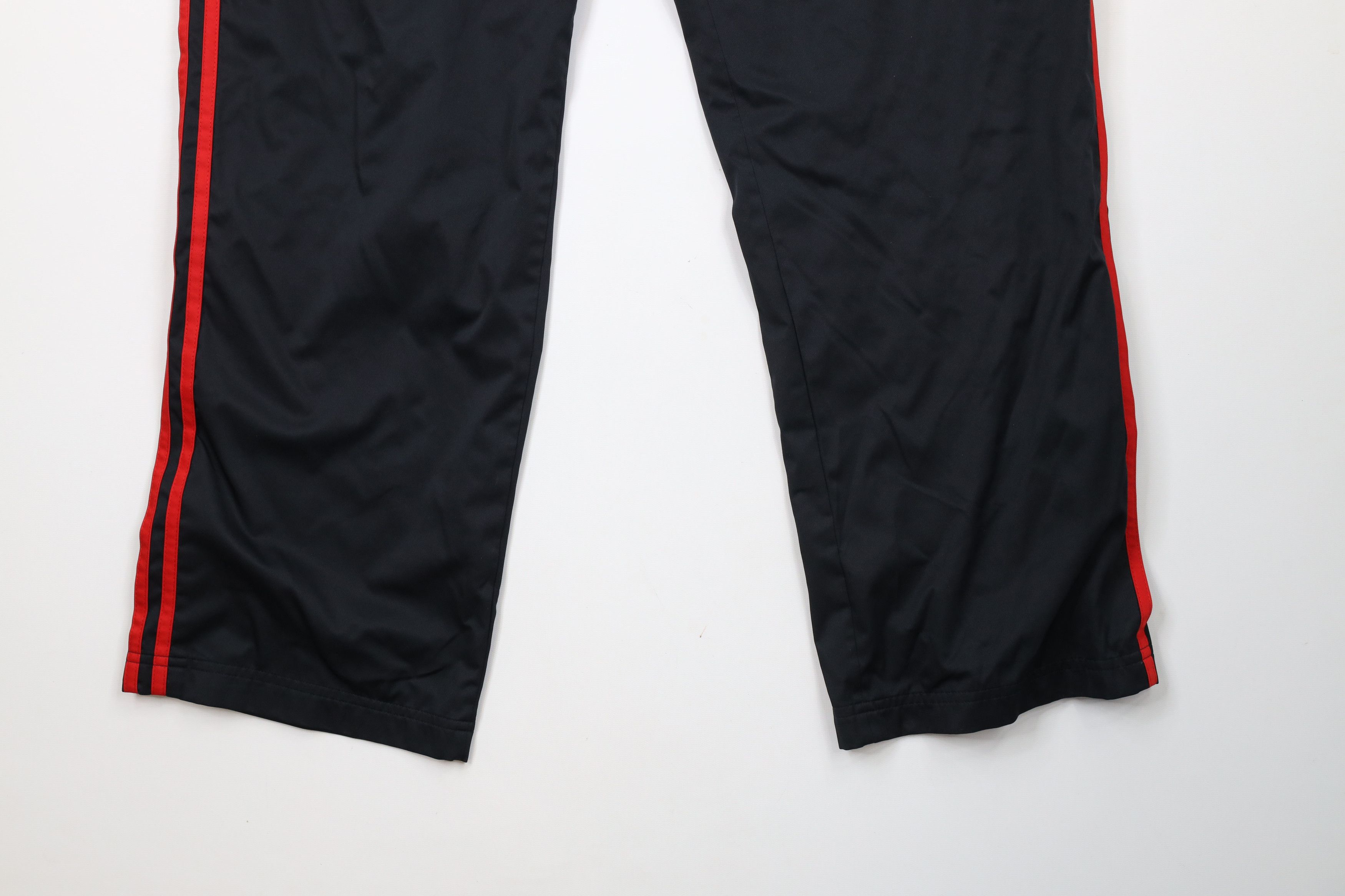 Adidas Vintage Y2K Adidas Lined Wide Leg Windbreaker Pants Black Size US 40 / EU 56 - 4 Thumbnail