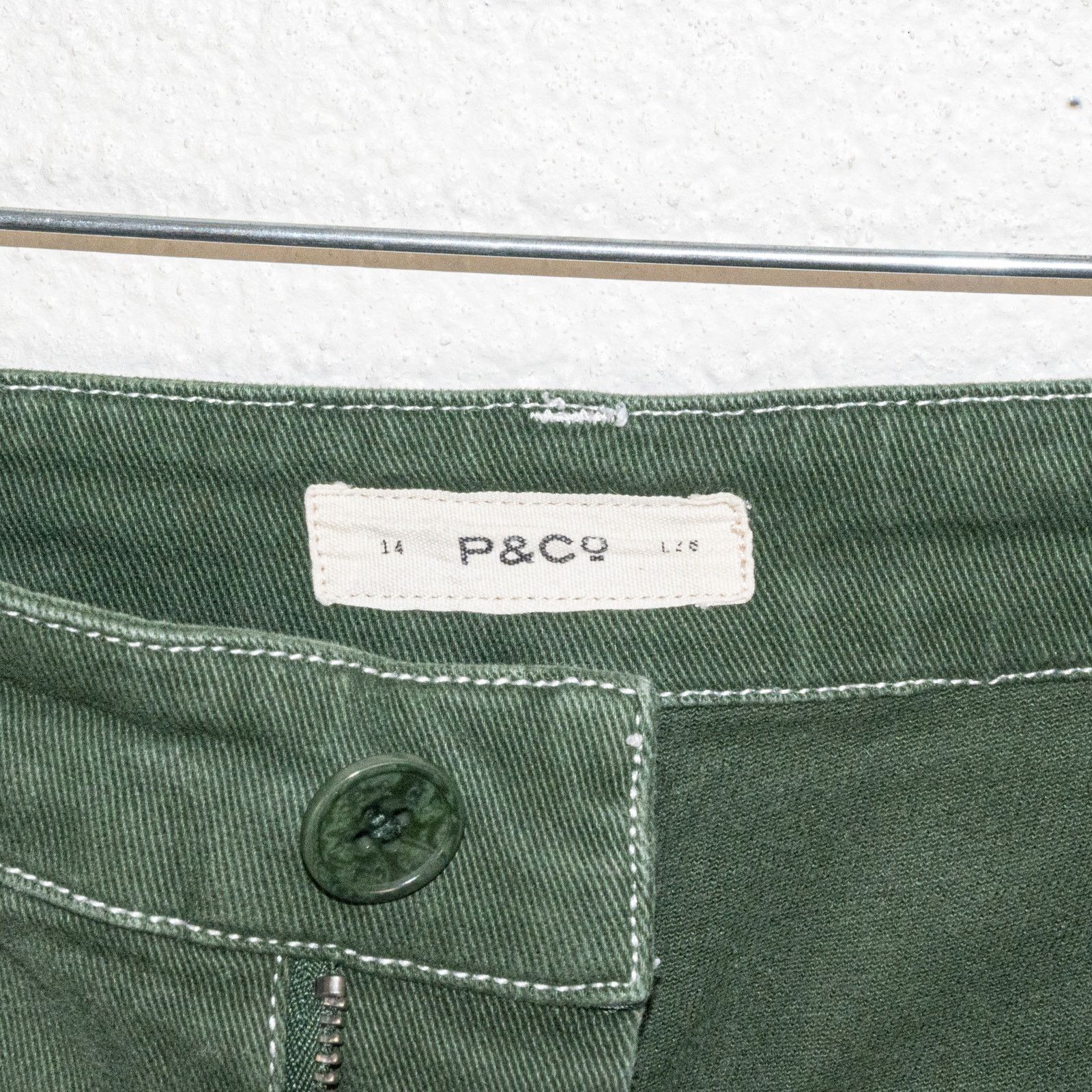P&Co P&Co Service Fatigue Pants in Green Cotton Twill Size 14 L28 Size 32" / US 10 / IT 46 - 11 Thumbnail