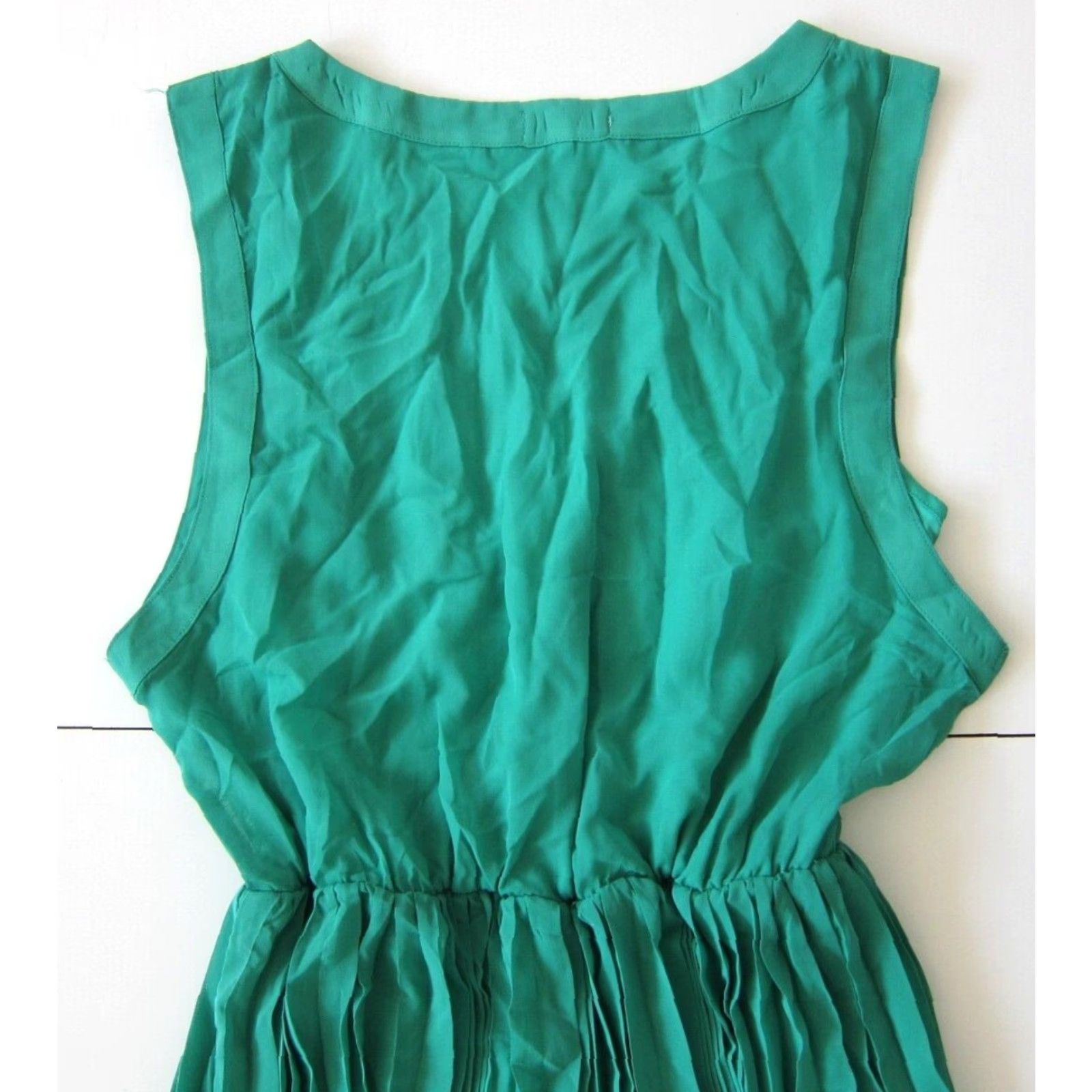 Vintage Charlotte Russe Dress Sleeveless Tank Jade Green Silver Studded Sheath Large Women's Size L / US 10 / IT 46 - 6 Thumbnail