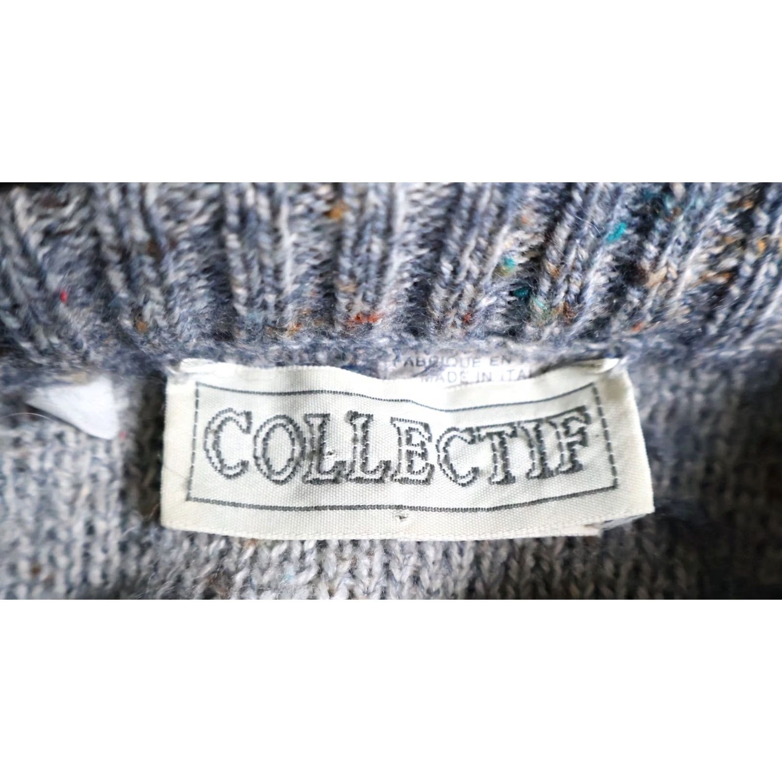 Vintage VINTAGE 80s Donegal Wool Blend Abstract Pattern Sweater Men Small Gray Italy Made Crew Neck Pullover Knit Vintage Mens Small Gray Abstract Pattern Size US S / EU 44-46 / 1 - 3 Thumbnail