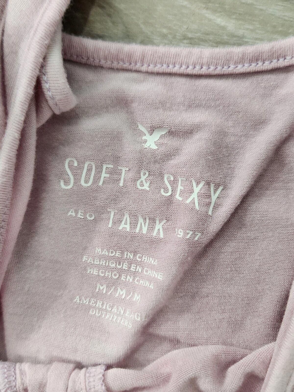 Designer American Eagle Soft And Sexy Tank Top Medium Pink Tie Dye Size M / US 6-8 / IT 42-44 - 3 Thumbnail