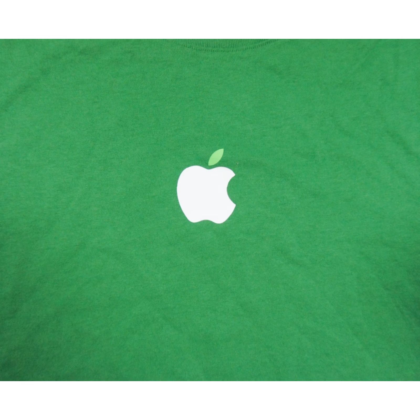 Apple Apple Shirt Mens XLarge Green Computer Technology Graphic Tee Recycled Cotton Size US XL / EU 56 / 4 - 2 Thumbnail