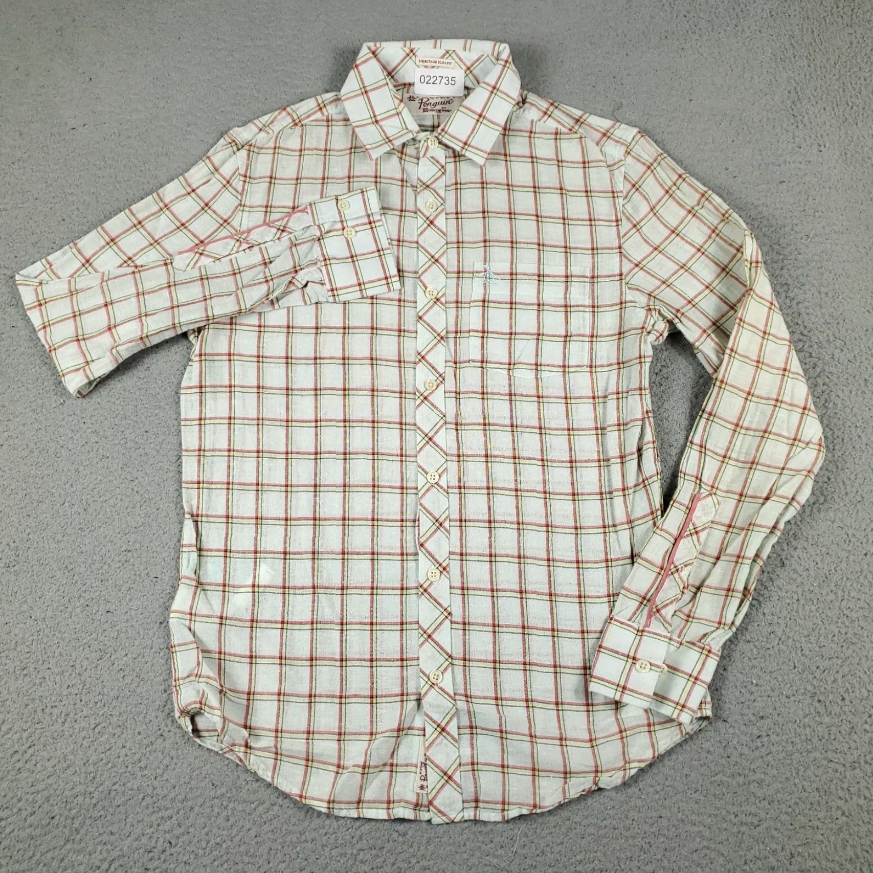 Original Penguin Original Penguin Shirt Mens Small Multicolor Plaid Knit Button-Up Long Sleeve Classic Preppy Mens Size US S / EU 44-46 / 1 - 3 Thumbnail