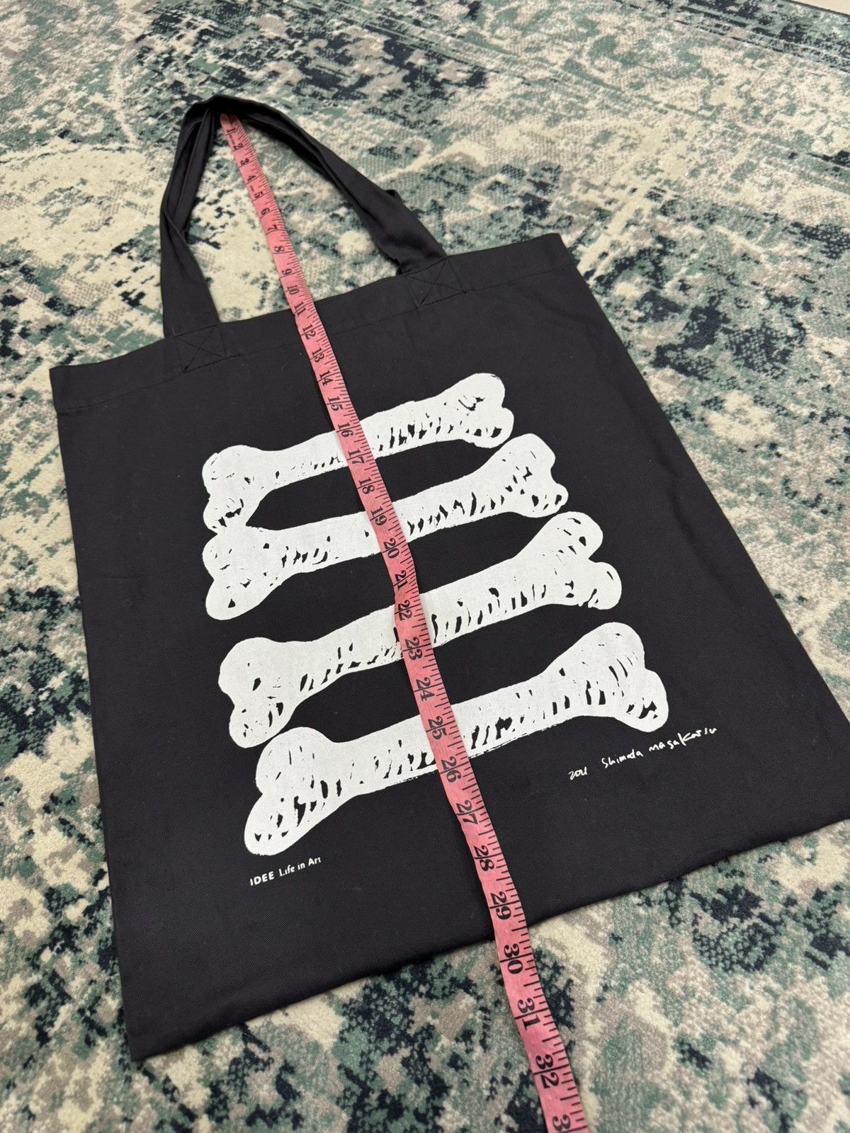 Japanese Brand × Vintage 2021 SHIMODA MASAKATSU IDEE LINE IN ART TOTE BAG Size ONE SIZE - 5 Thumbnail