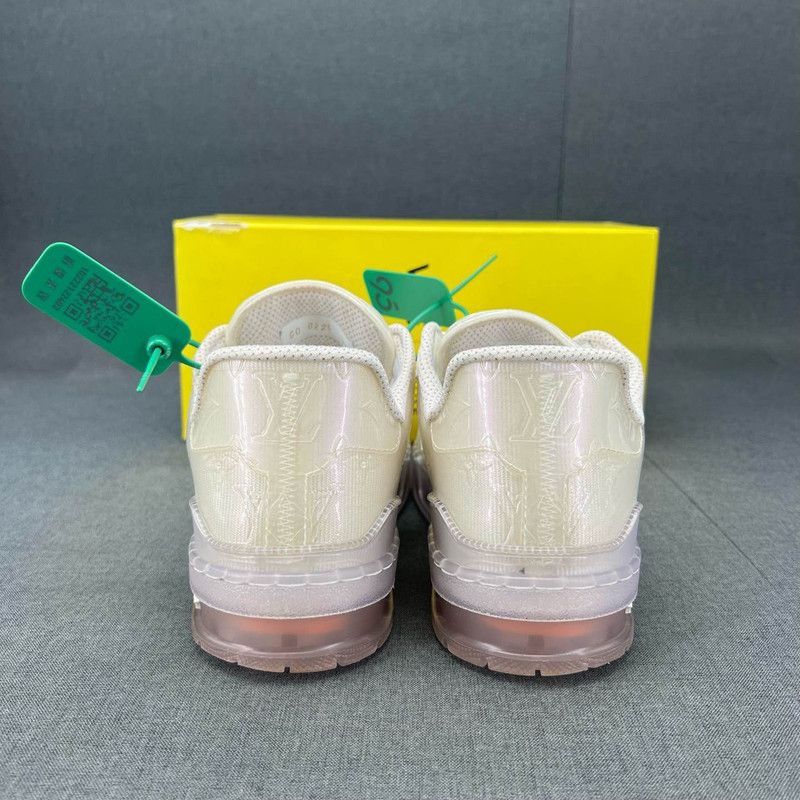 Louis Vuitton Louis Vuitton Trainer Monogram Crystal Lowtop Sneakers - Size US 8 / EU 41 - 3 Thumbnail
