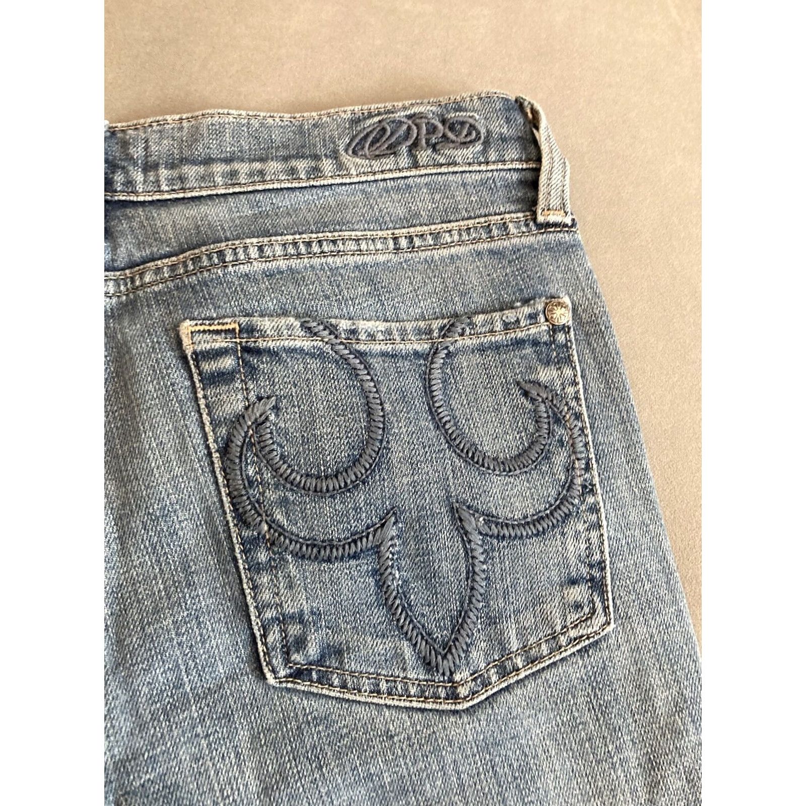 Denime DPD Deluxe Premium Denim Jeans Women's Size 28" X 32" Flared Blue Denim Size 27" / US 4 / IT 40 - 7 Thumbnail