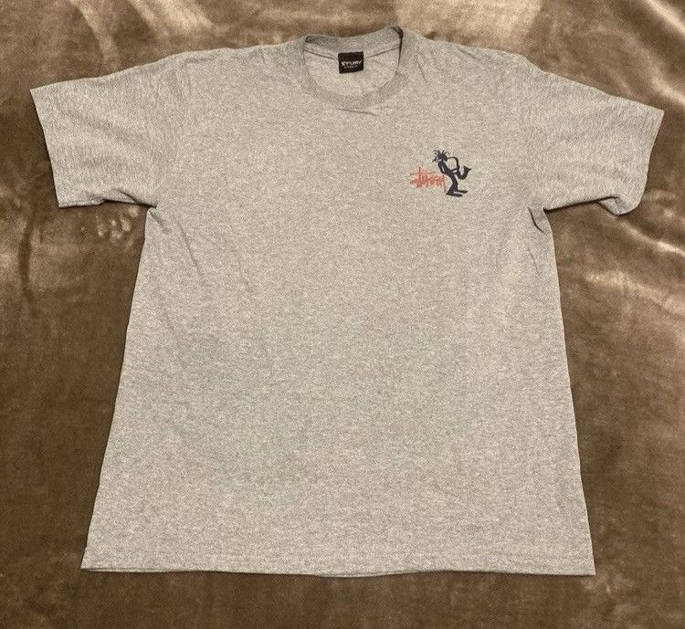 Vintage Vintage 90s Stussy International Outdoor Jazzman Sax T-shirt Size US M / EU 48-50 / 2 - 3 Thumbnail