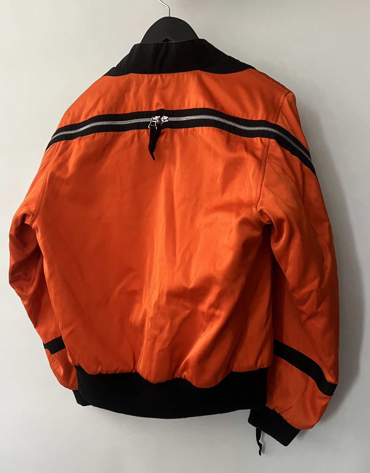 Dries Van Noten Dries Van Noten Orange Back Zip Bomber Size US M / EU 48-50 / 2 - 4 Thumbnail