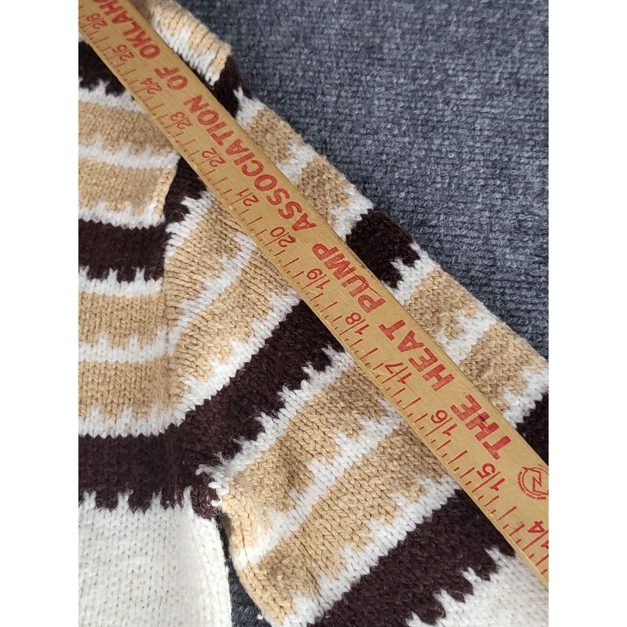 Sears Vintage Sears 70s Cable Knit Sweater Men Sz M Winter Brown W Size US M / EU 48-50 / 2 - 4 Thumbnail