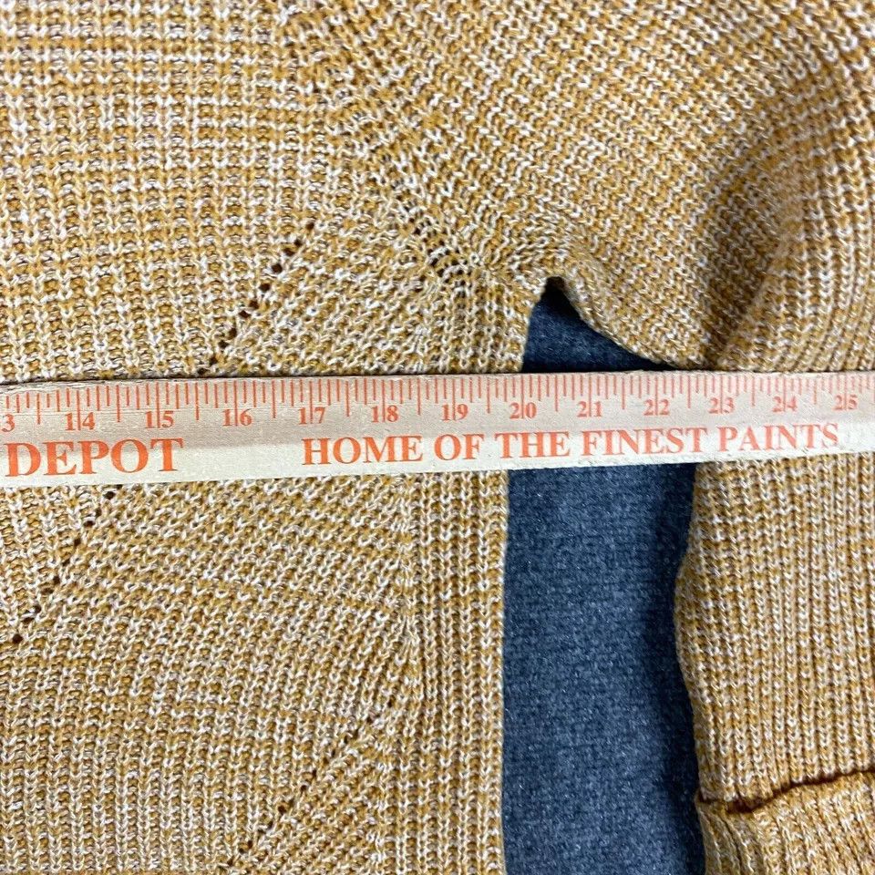 Style & Co Style & Co Sweater Women's Petite Large Knit Yellow PL Size L / US 10 / IT 46 - 4 Thumbnail