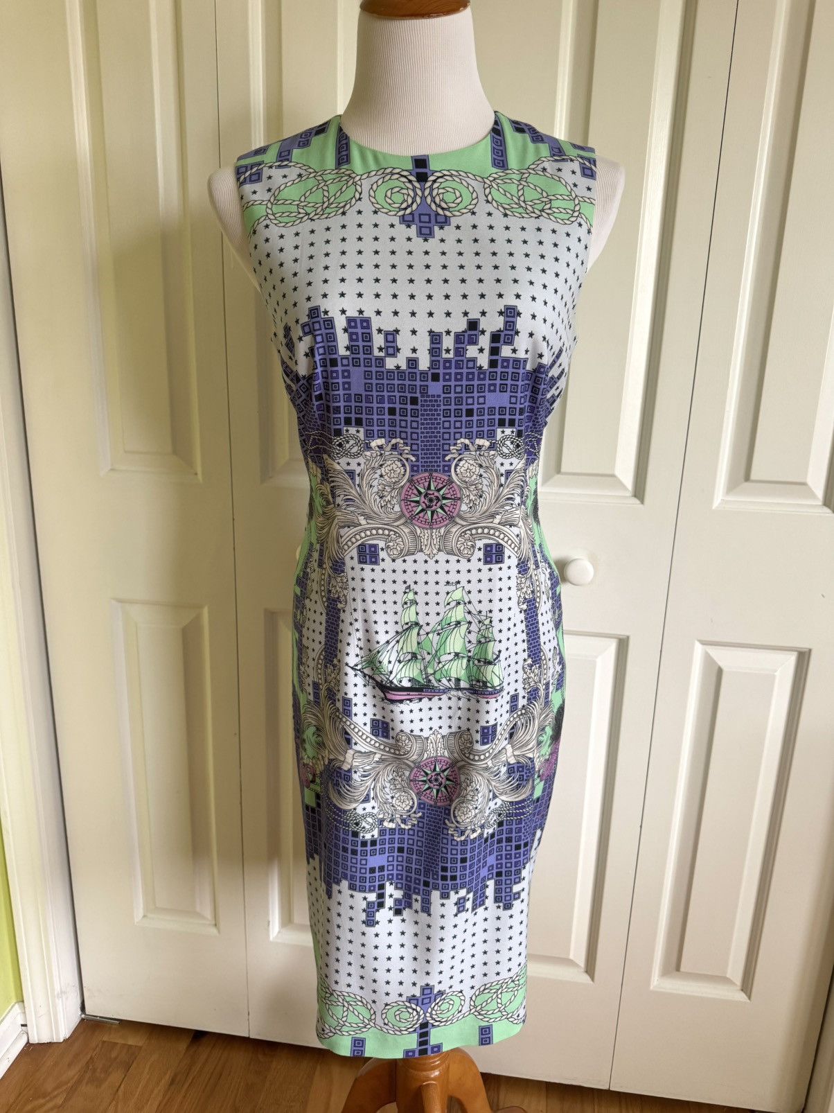 Versace VERSACE COLLECTION Multicolor Stretch Cocktail Dress 8/44 Size M / US 6-8 / IT 42-44 - 1 Thumbnail