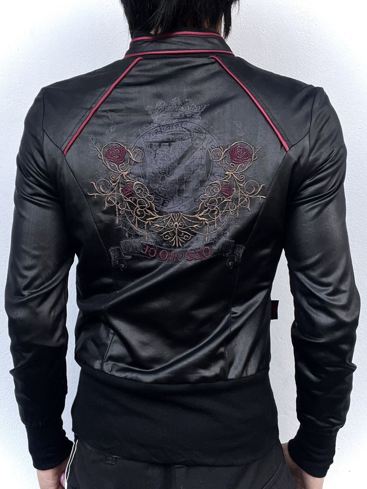Japanese Brand 2000s Ozz Croce Avant-Garde Bomber Jacket Size US S / EU 44-46 / 1 - 2 Thumbnail