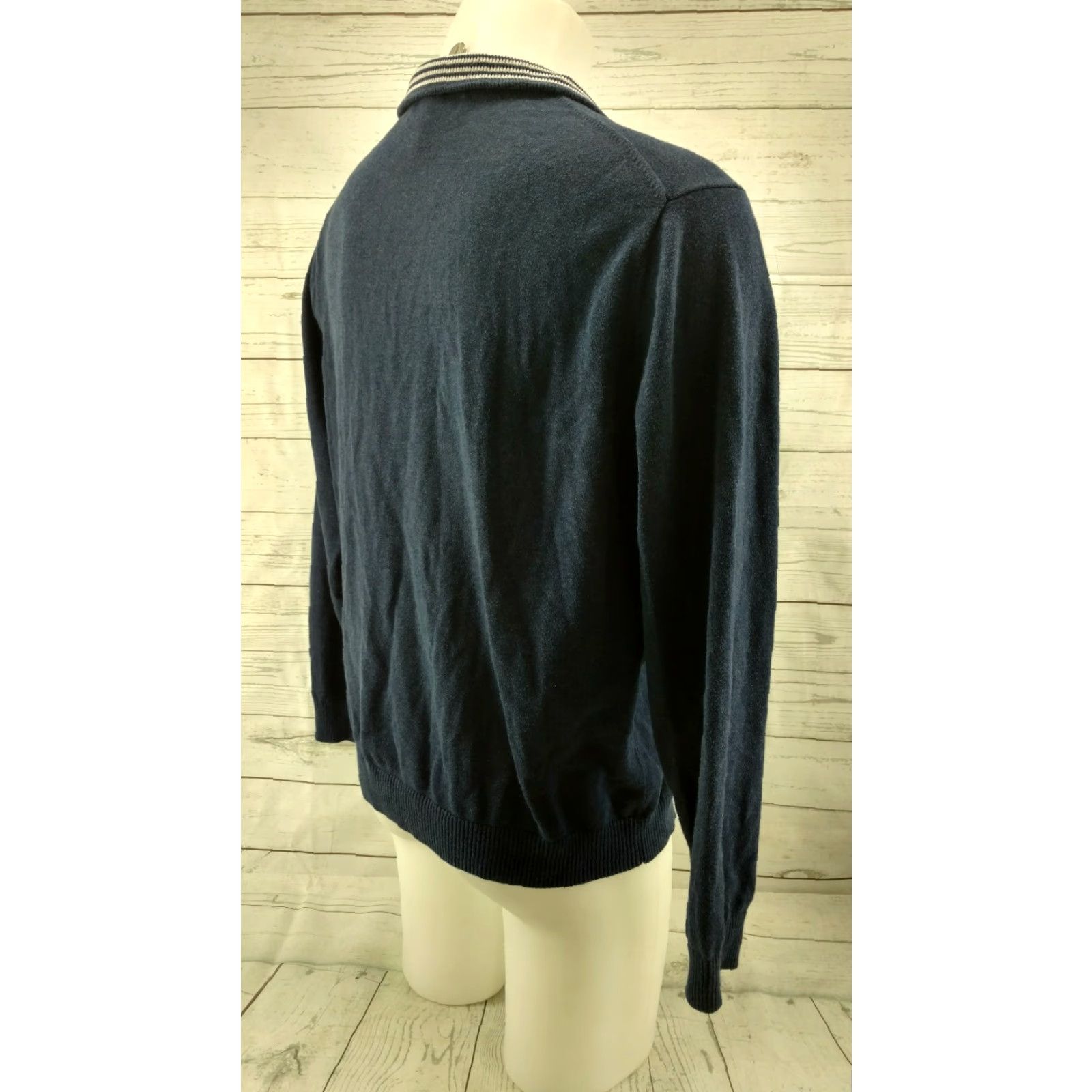 Vineyard Vines Vineyard Vines Men's L 1/4 Zip Sweater Blue Long Sleeve Size US L / EU 52-54 / 3 - 5 Thumbnail