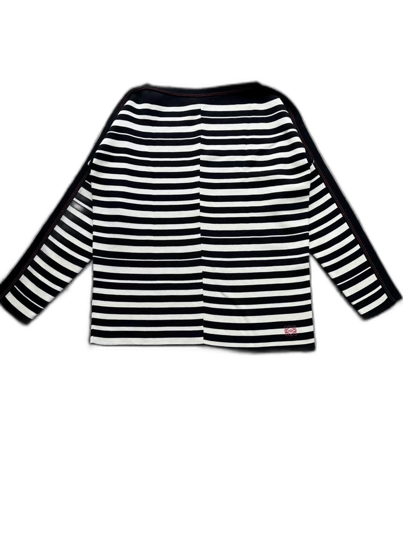 Loewe Loewe Striped Embroidered Logo Knit Top-yf Size US M / EU 48-50 / 2 - 1 Thumbnail