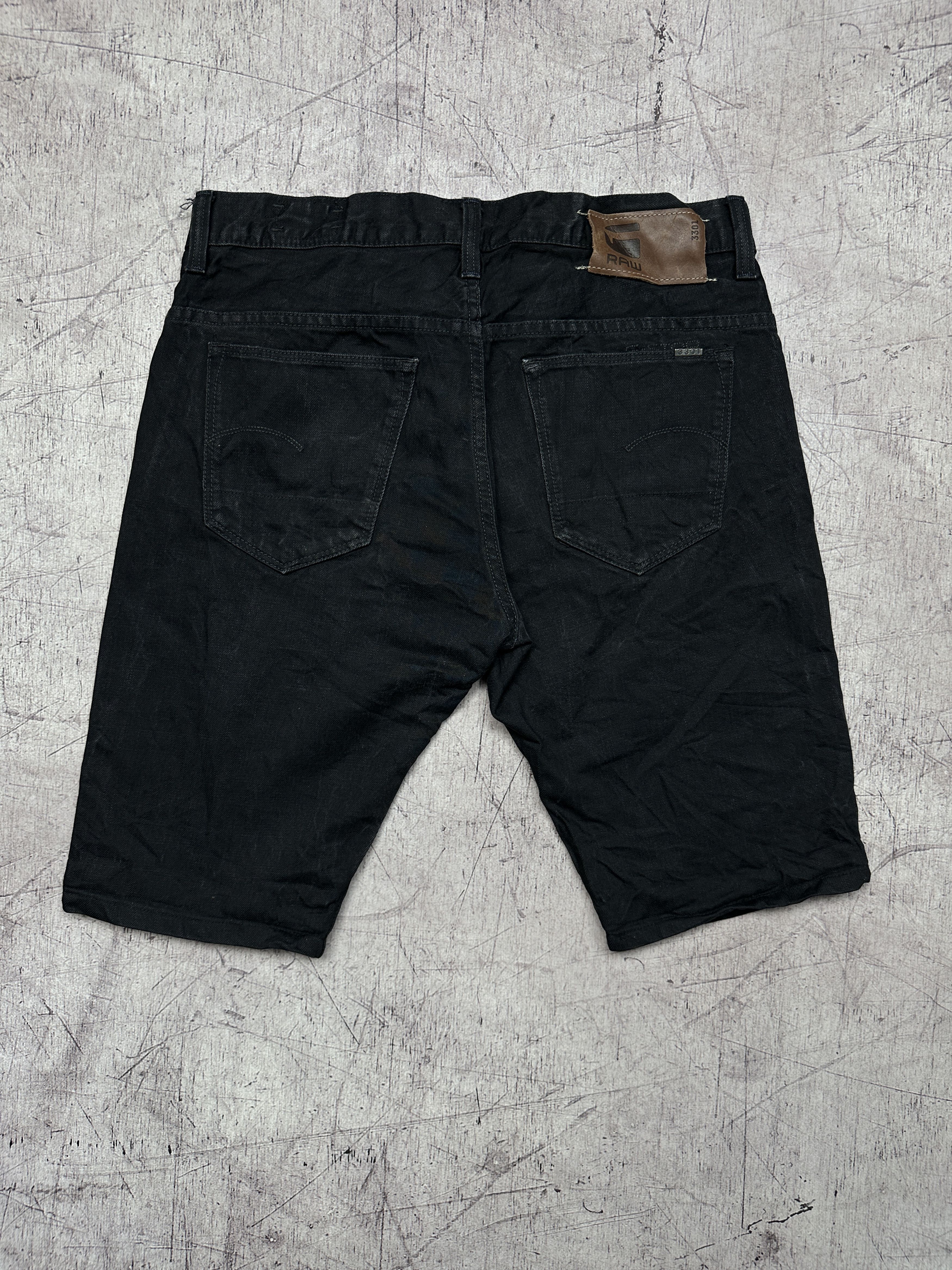 G-Star G Star Raw Mens 3301 Slim Denim Shorts Cropped Pants Size US 33 - 8 Thumbnail