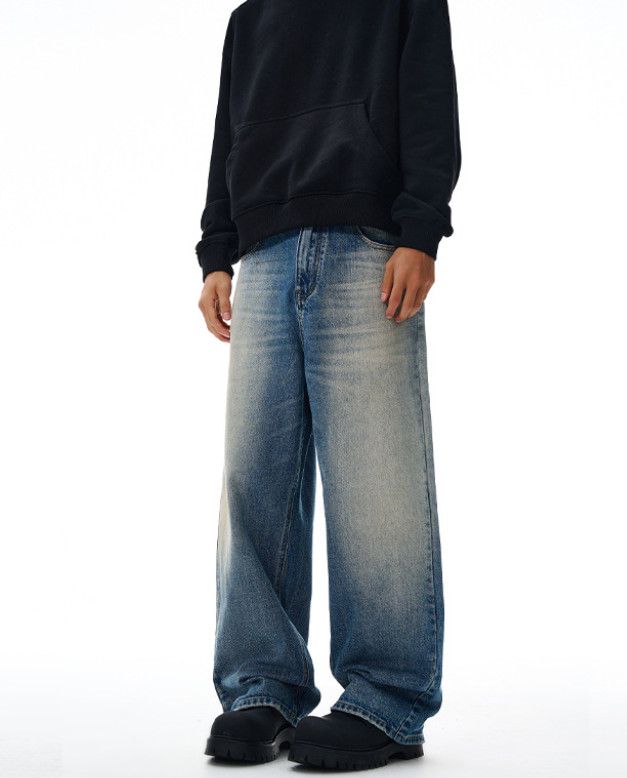 Vintage American retro baggy wide-leg jeans for men Size US 32 / EU 48 - 2 Thumbnail