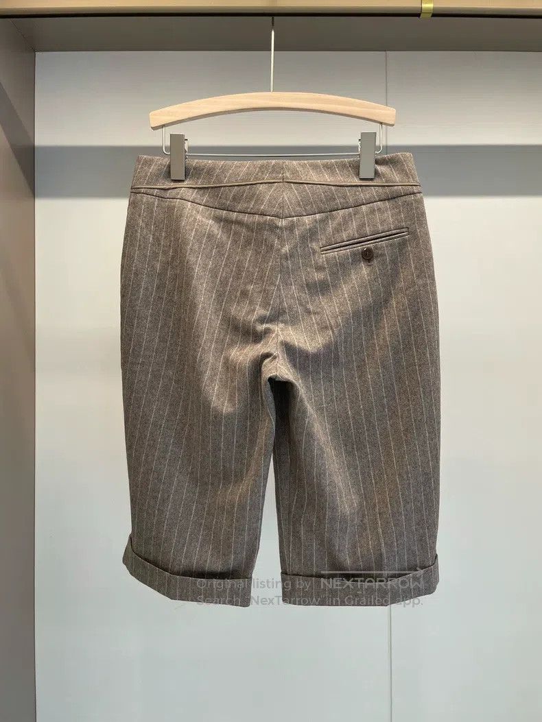 Brunello Cucinelli Brunello Cucinelli Grey Caramel Wool Casual Shorts Size 27" / US 4 / IT 40 - 2 Thumbnail