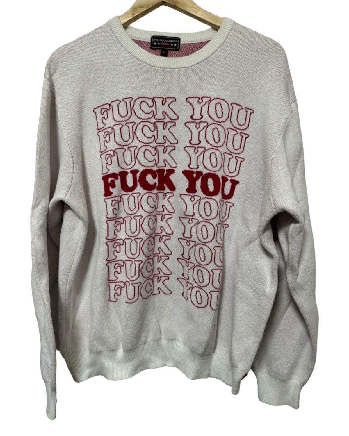 Hysteric Glamour Supreme Fuck You Sweater | Grailed