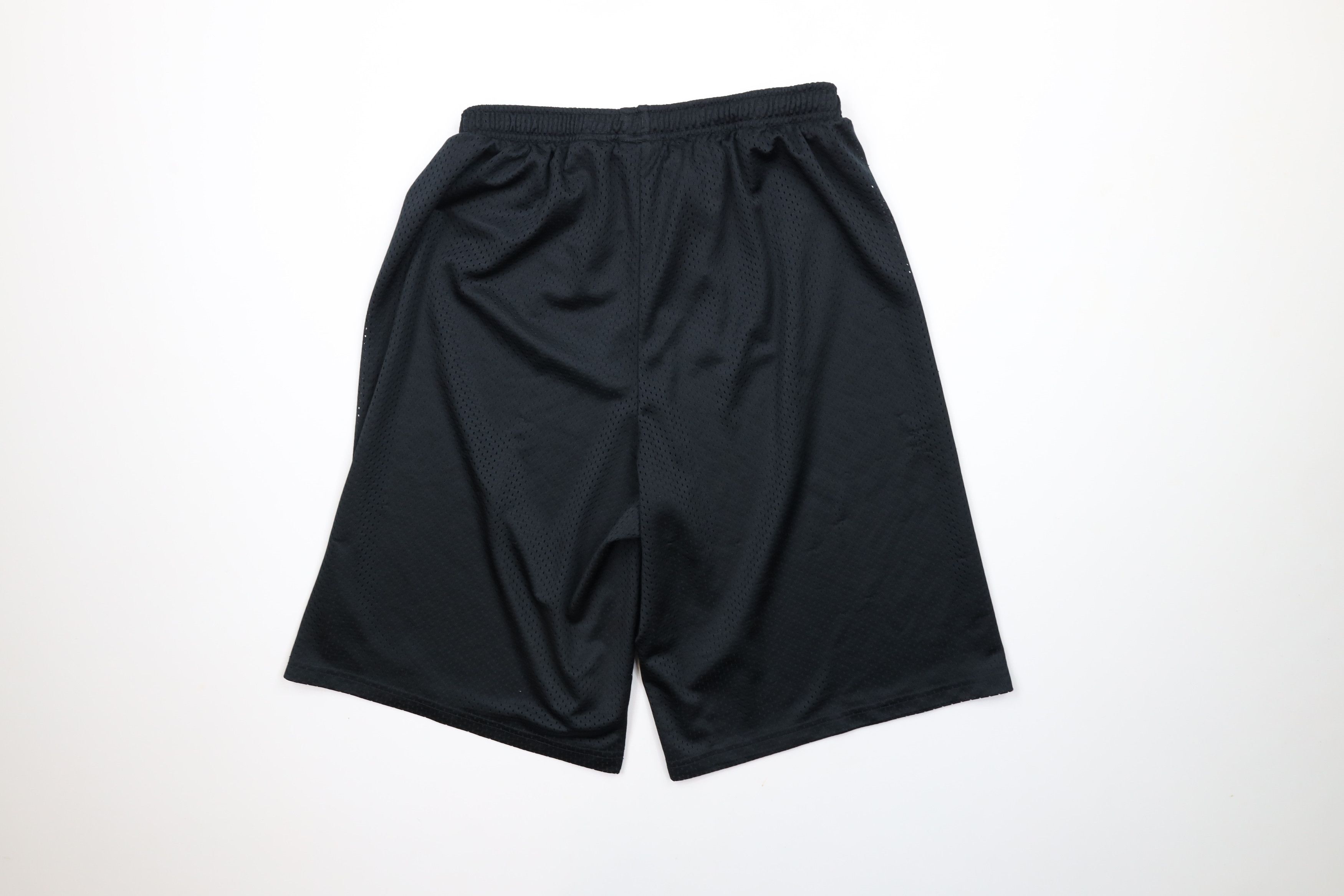 Nike × Vintage Vintage Nike Scott Mini Swoosh Above Knee Mesh Shorts Black Size US 30 / EU 46 - 9 Thumbnail