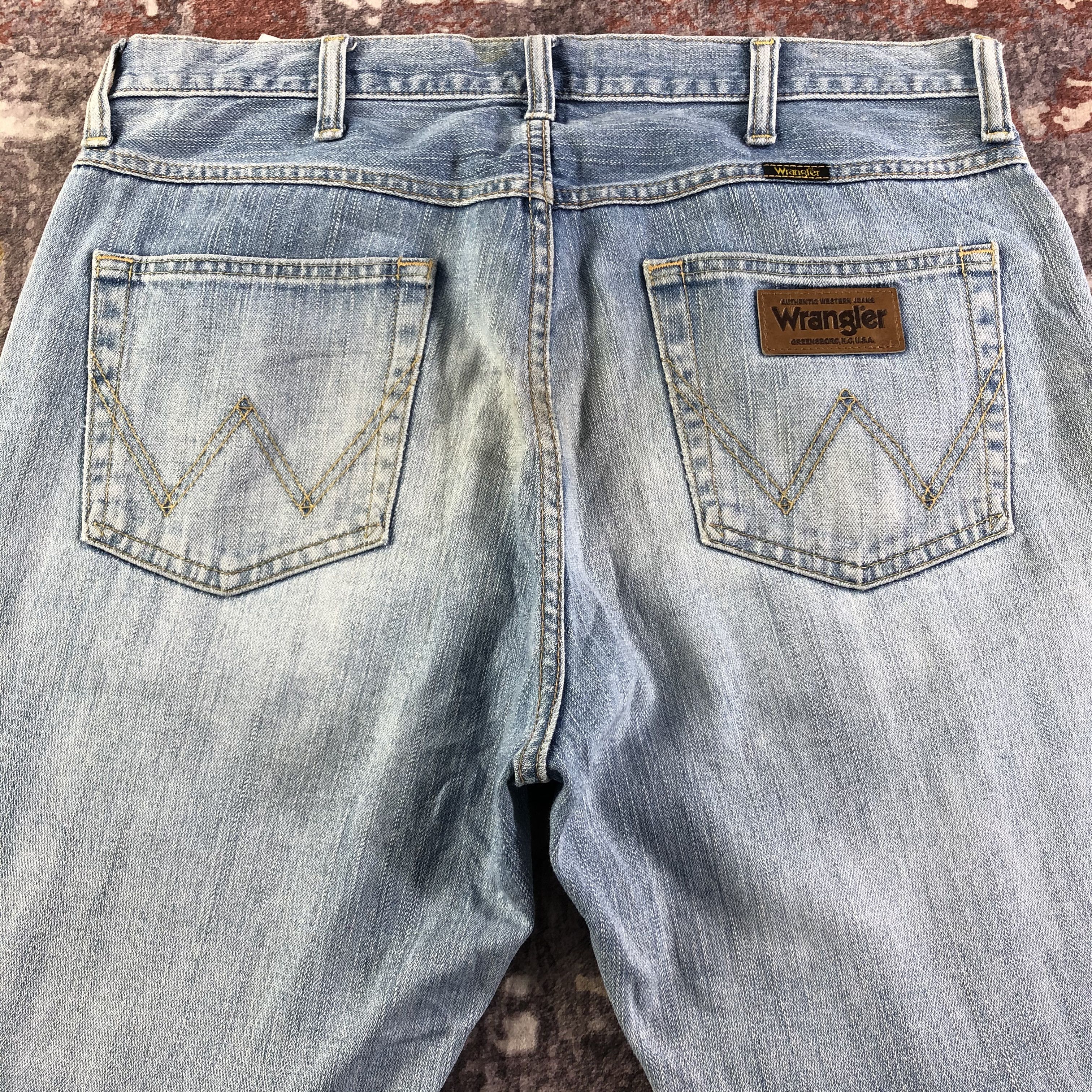 Vintage × Wrangler Vintage Light Wash Wrangler Jeans-JM3219 Size US 37 - 4 Thumbnail