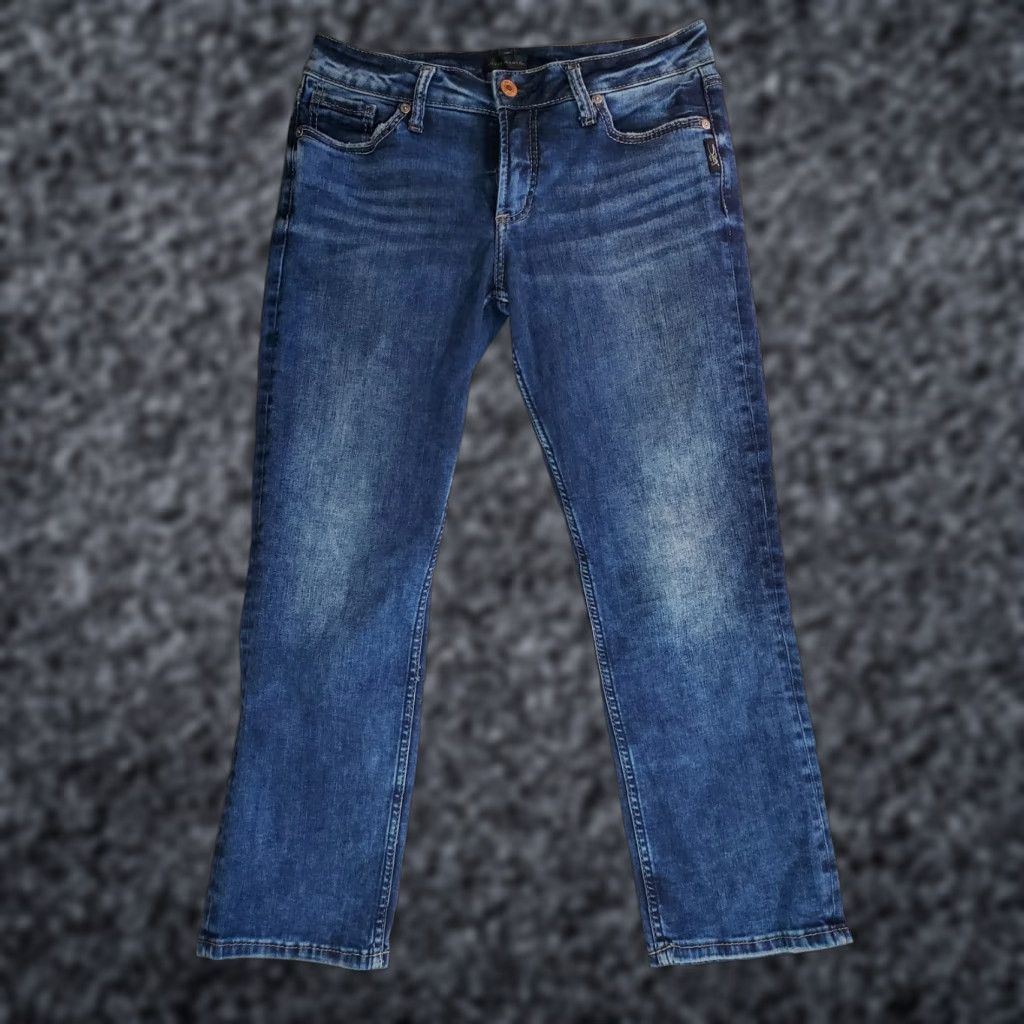 Silver Jeans Co. Silver Jeans Suki Capri Womens 31x22.5 31x27 Medium Wash Blue Jeans Size 24" / US 00 / IT 34 - 1 Thumbnail