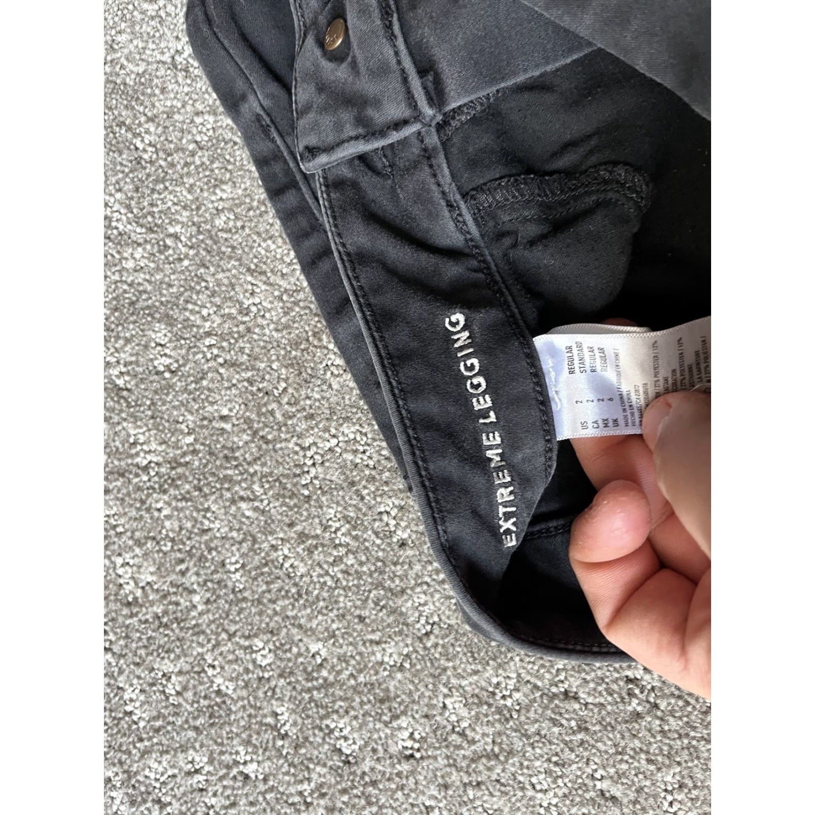 American Eagle Outfitters American Eagle Outfitters Jeans Women Size 2 Black Mid Rise Ankle Legging Stretch 5-Pocket Denim 27.5in Size 26" / US 2 / IT 38 - 6 Thumbnail